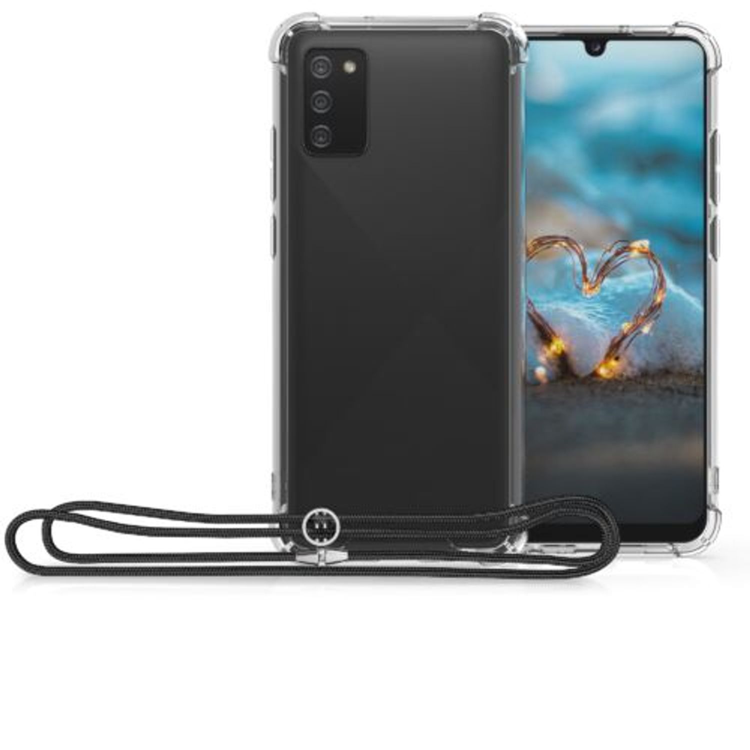 Husa pentru Samsung Galaxy A02s, Silicon, Transparent, 55090.01, Kwmobile fotografia produsului View 9 L