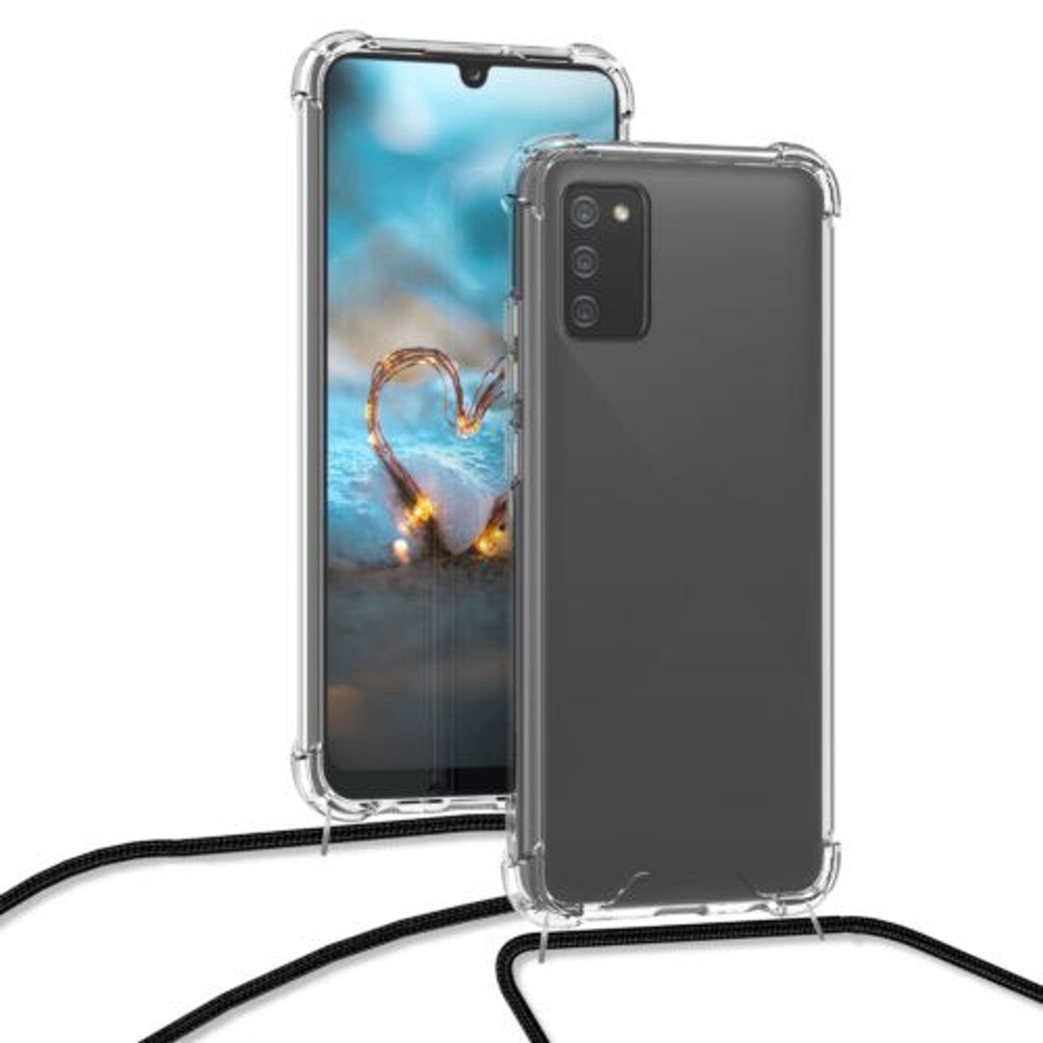 Husa pentru Samsung Galaxy A02s, Silicon, Transparent, 55090.01, Kwmobile fotografia produsului View 12 L