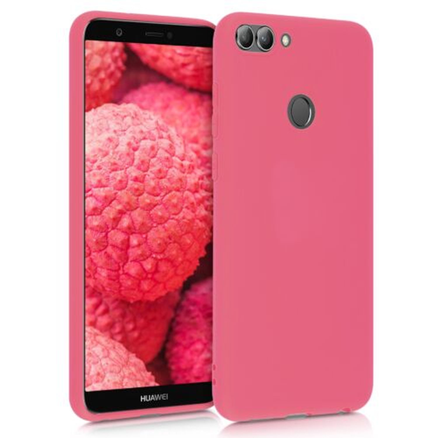 Husa pentru Huawei P Smart/Enjoy 7s, Silicon, Roz, 44124.103 fotografia produsului