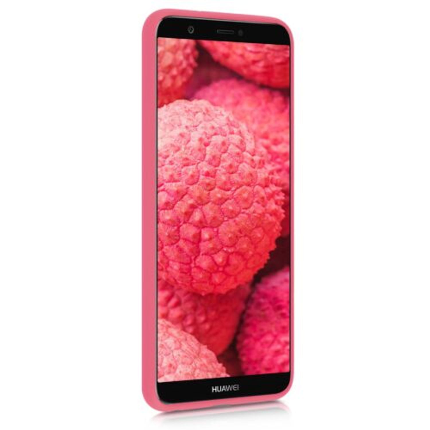 Husa pentru Huawei P Smart/Enjoy 7s, Silicon, Roz, 44124.103 fotografia produsului View 3 L