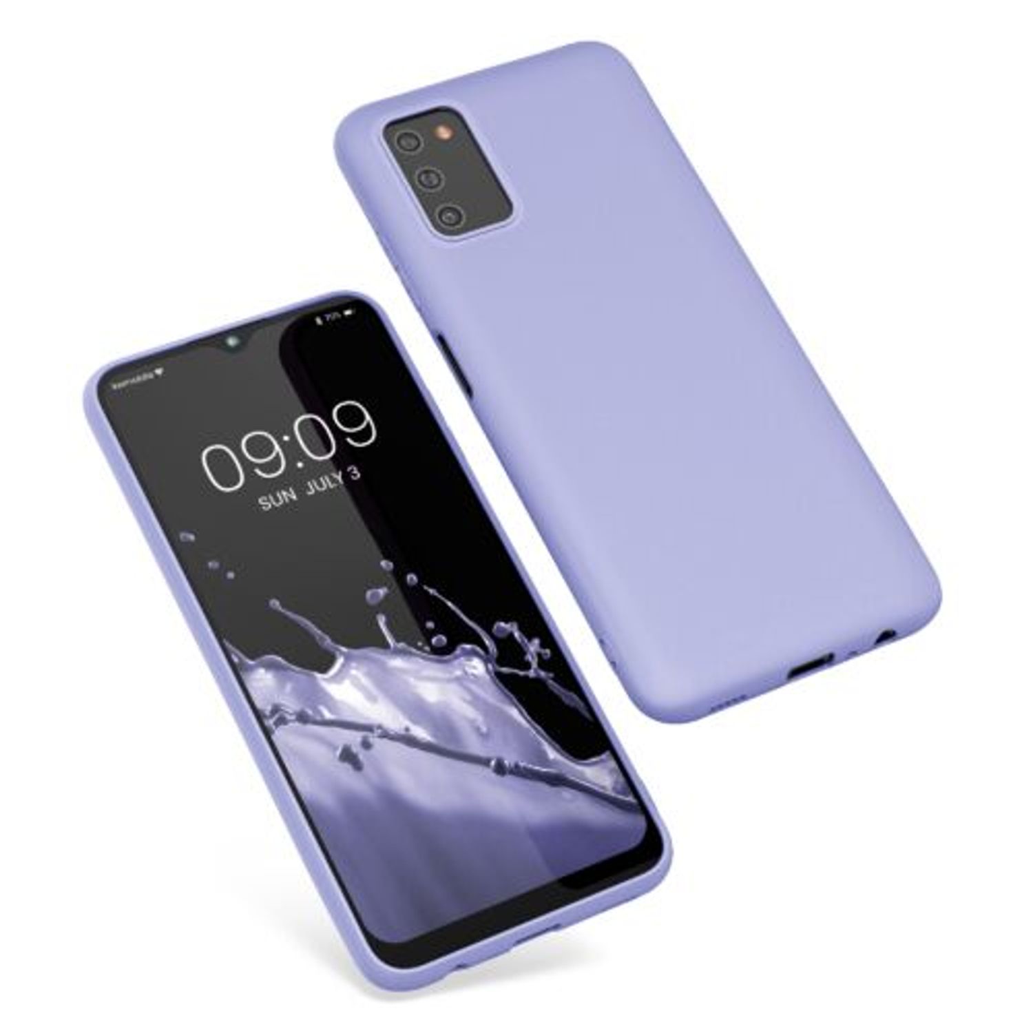 Husa pentru Samsung Galaxy A03s, Silicon, Mov, 56517.139, Kwmobile fotografia produsului View 2 L