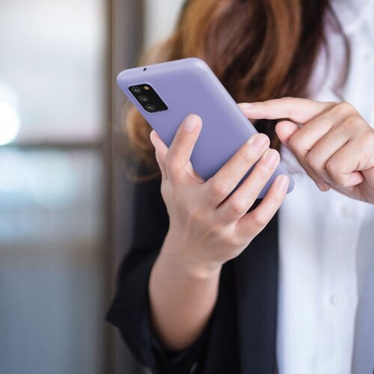 Husa pentru Samsung Galaxy A03s, Silicon, Mov, 56517.139, Kwmobile fotografia produsului View 9 L