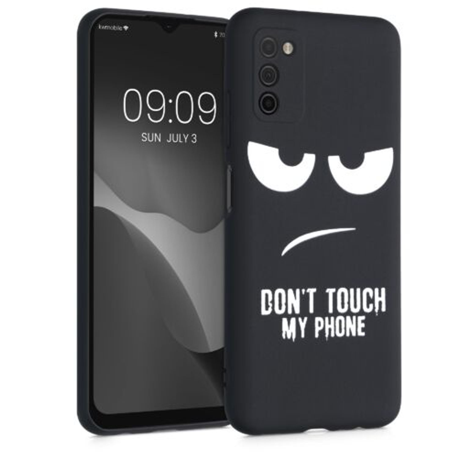 Husa pentru Samsung Galaxy A03s, Silicon, Negru, 56519.01, Kwmobile fotografia produsului