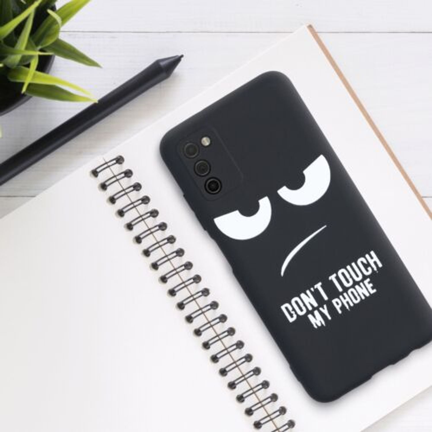 Husa pentru Samsung Galaxy A03s, Silicon, Negru, 56519.01, Kwmobile fotografia produsului View 3 L