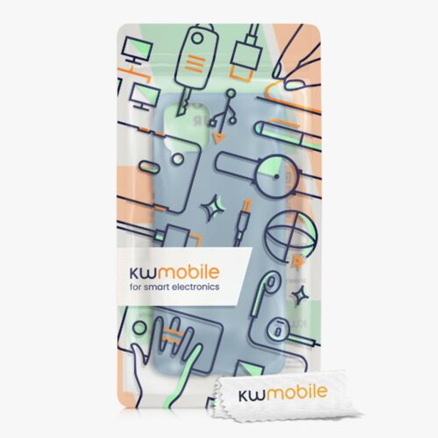 Husa pentru Samsung Galaxy A12, Silicon, Albastru, 54048.207, Kwmobile fotografia produsului View 8 L