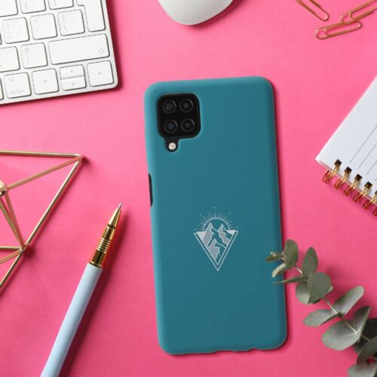 Husa pentru Samsung Galaxy A12, Silicon, Verde, 56335.01, Kwmobile fotografia produsului View 5 L