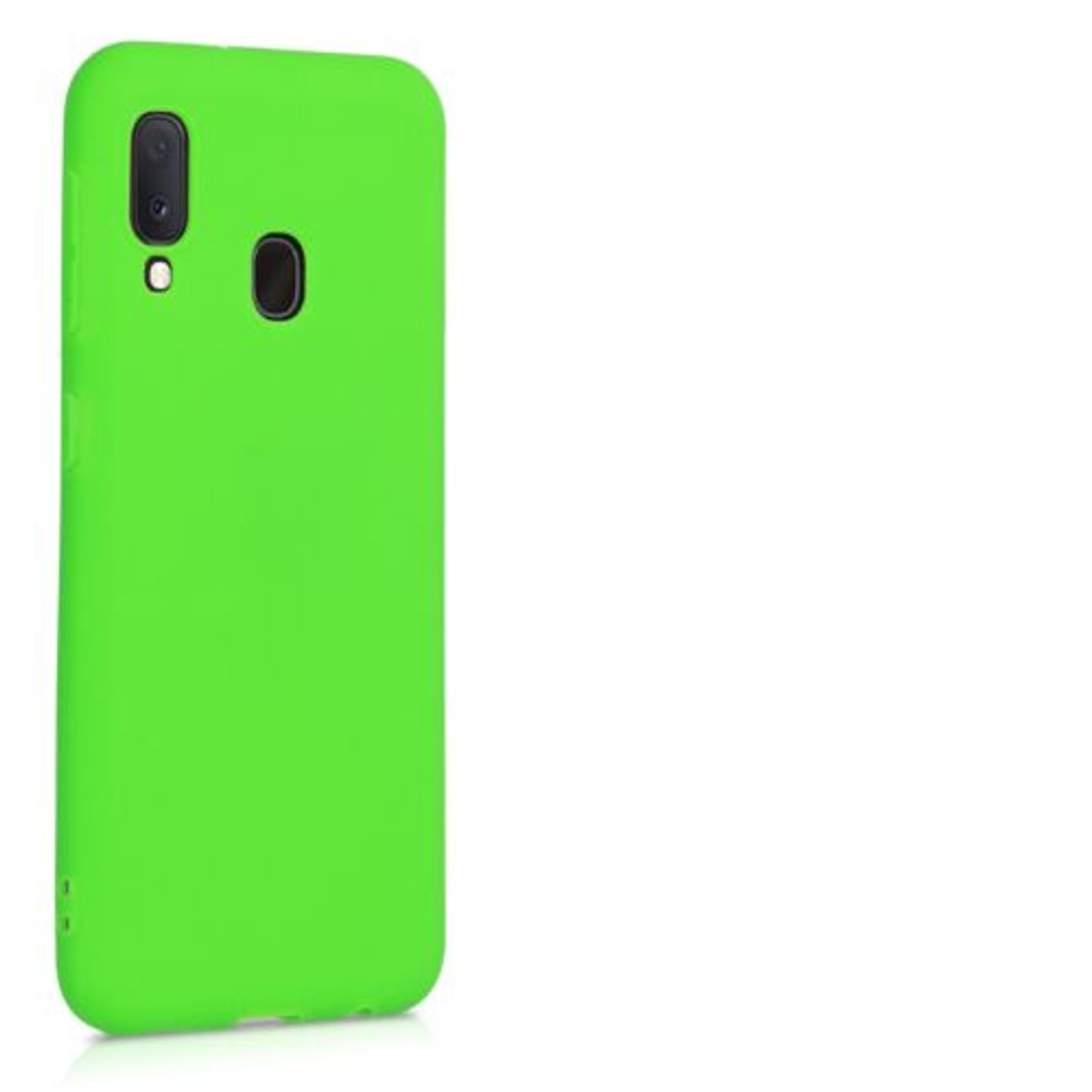 Husa pentru Samsung Galaxy A20e, Silicon, Verde, 48738.159, Kwmobile fotografia produsului View 7 L