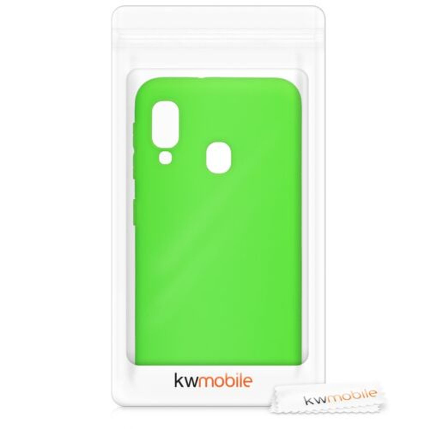 Husa pentru Samsung Galaxy A20e, Silicon, Verde, 48738.159, Kwmobile fotografia produsului View 8 L