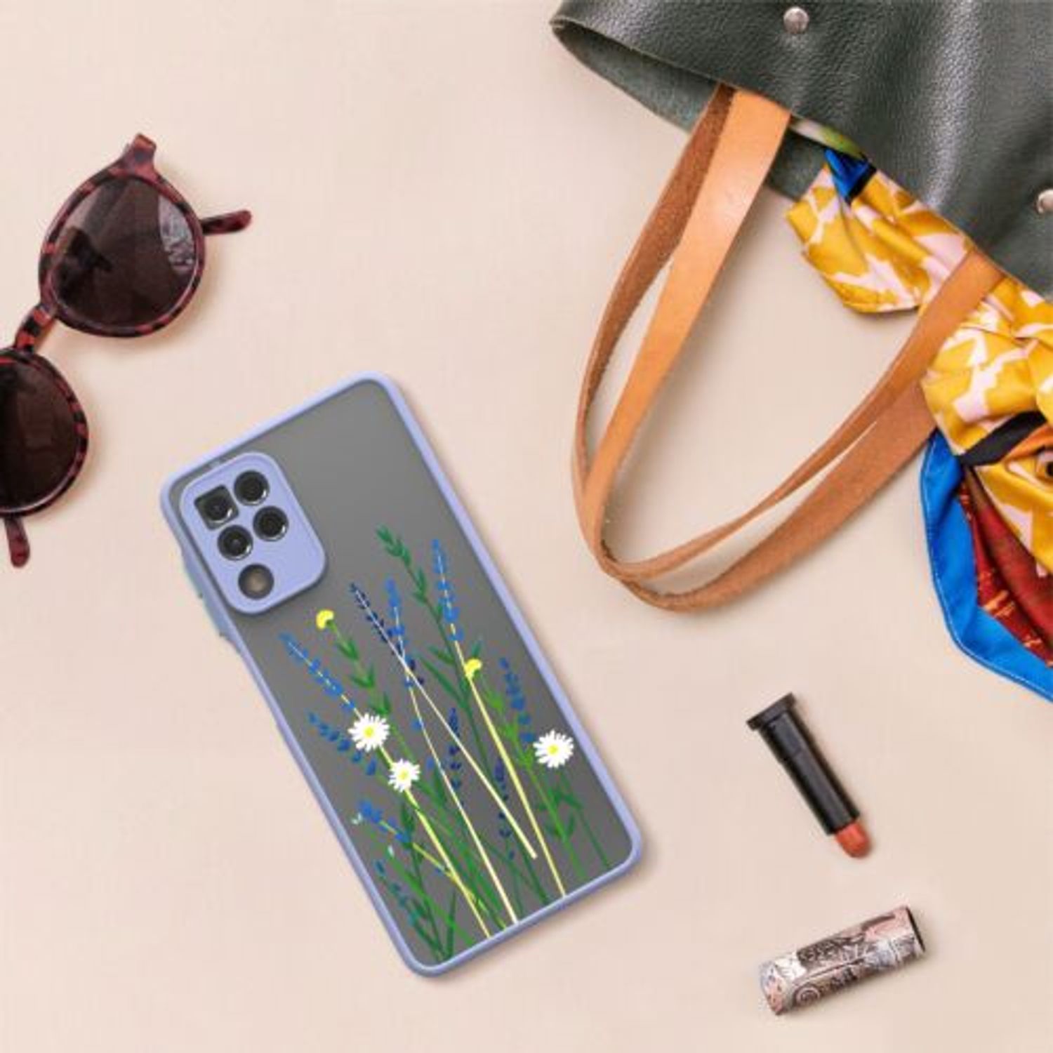 Husa pentru Samsung Galaxy A22, Silicon, Multicolor, 56340.01, Kwmobile fotografia produsului View 4 L