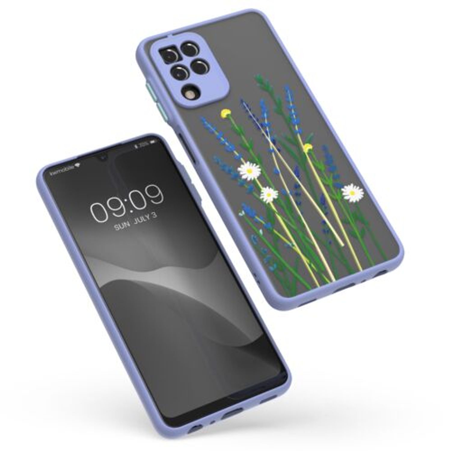 Husa pentru Samsung Galaxy A22, Silicon, Multicolor, 56340.01, Kwmobile fotografia produsului View 5 L