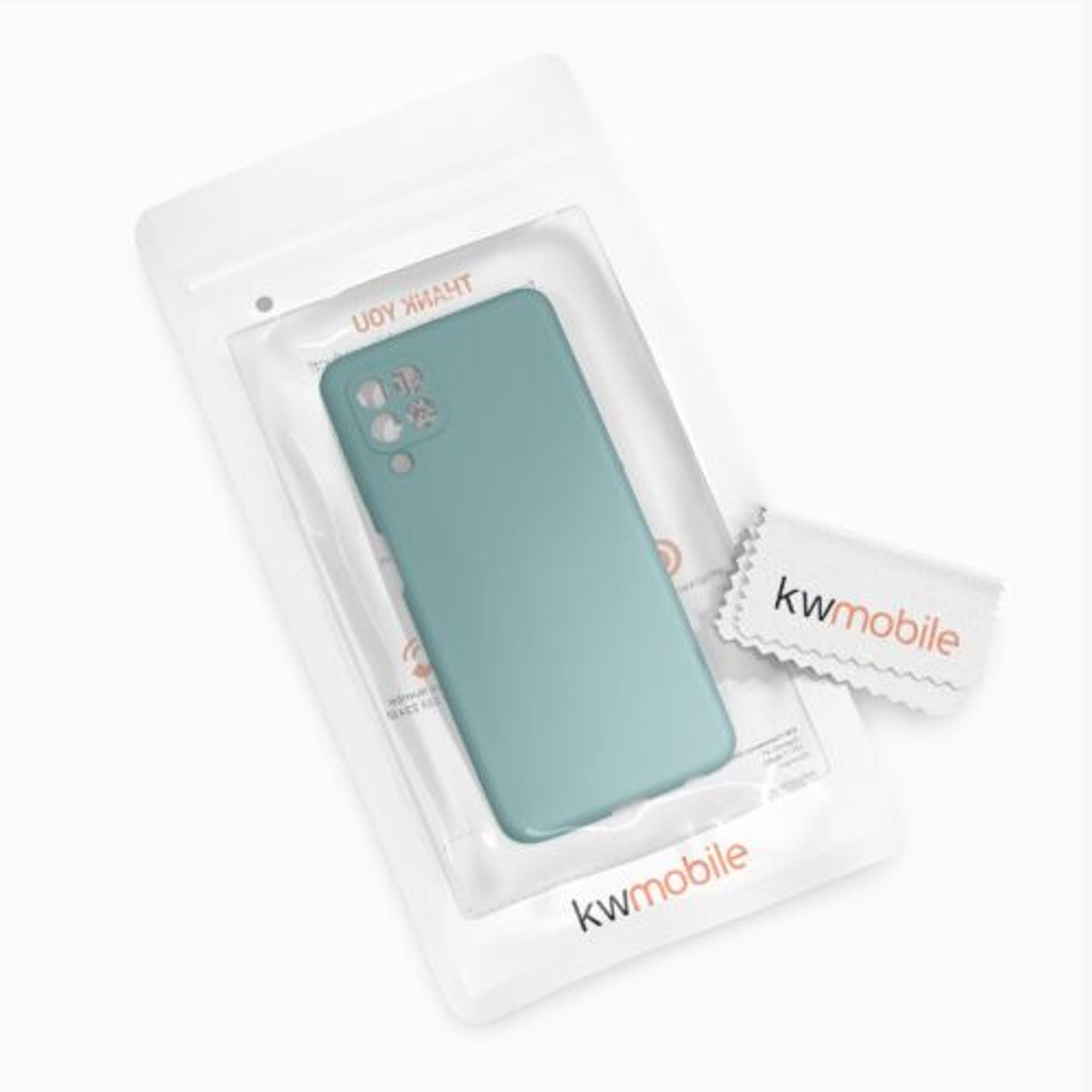 Husa pentru Samsung Galaxy A22, Silicon, Verde, 55500.207, Kwmobile fotografia produsului View 7 L