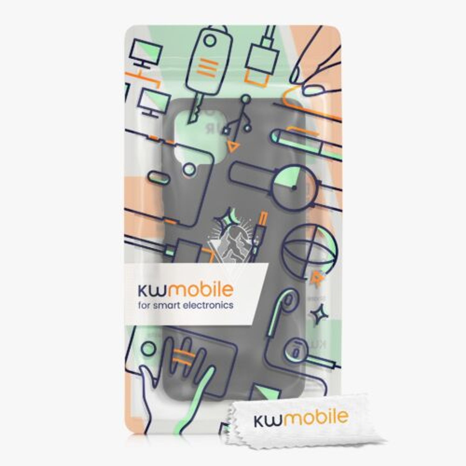 Husa pentru Samsung Galaxy A22, Silicon, Negru, 55497.04, Kwmobile fotografia produsului View 8 L