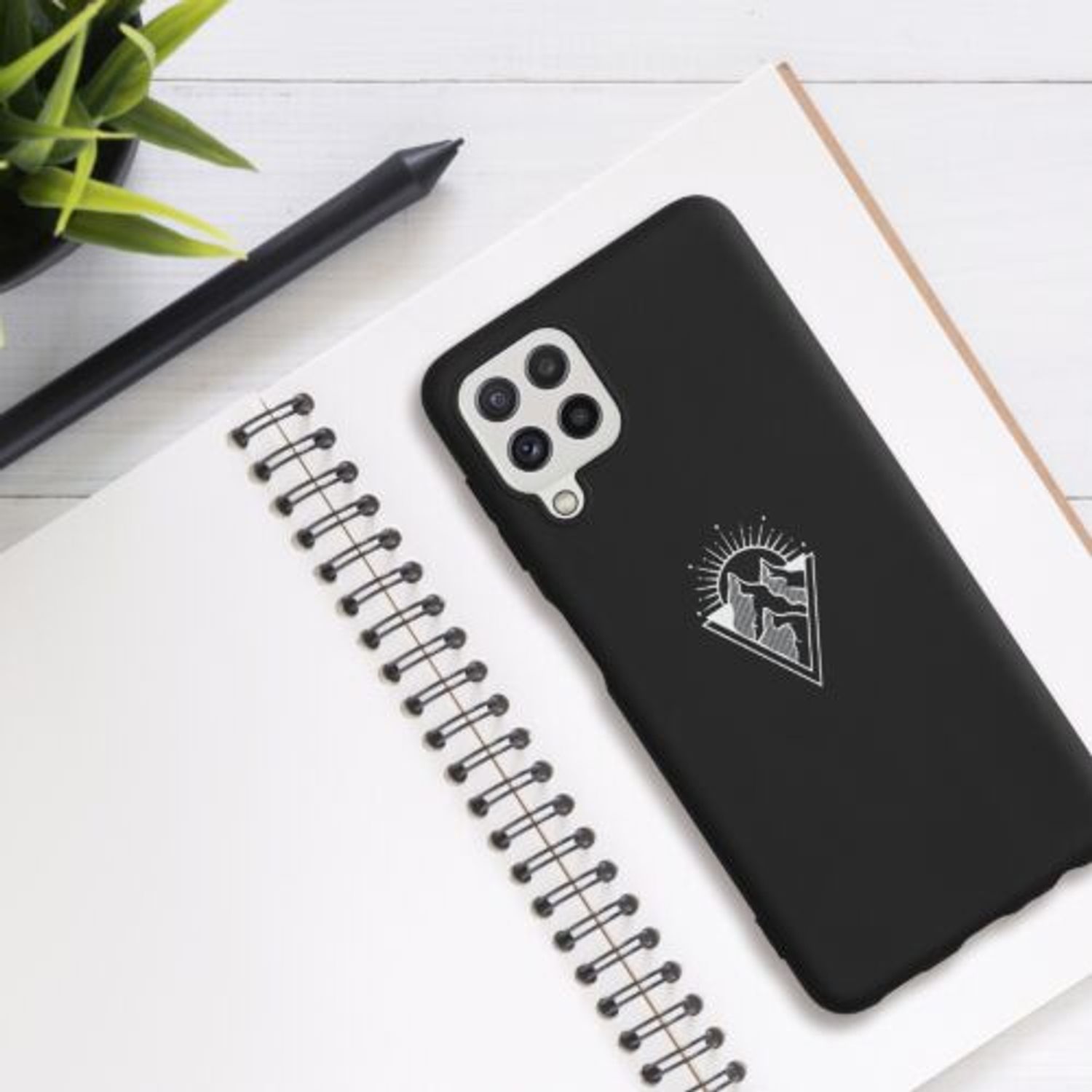 Husa pentru Samsung Galaxy A22, Silicon, Negru, 55497.04, Kwmobile fotografia produsului View 6 L