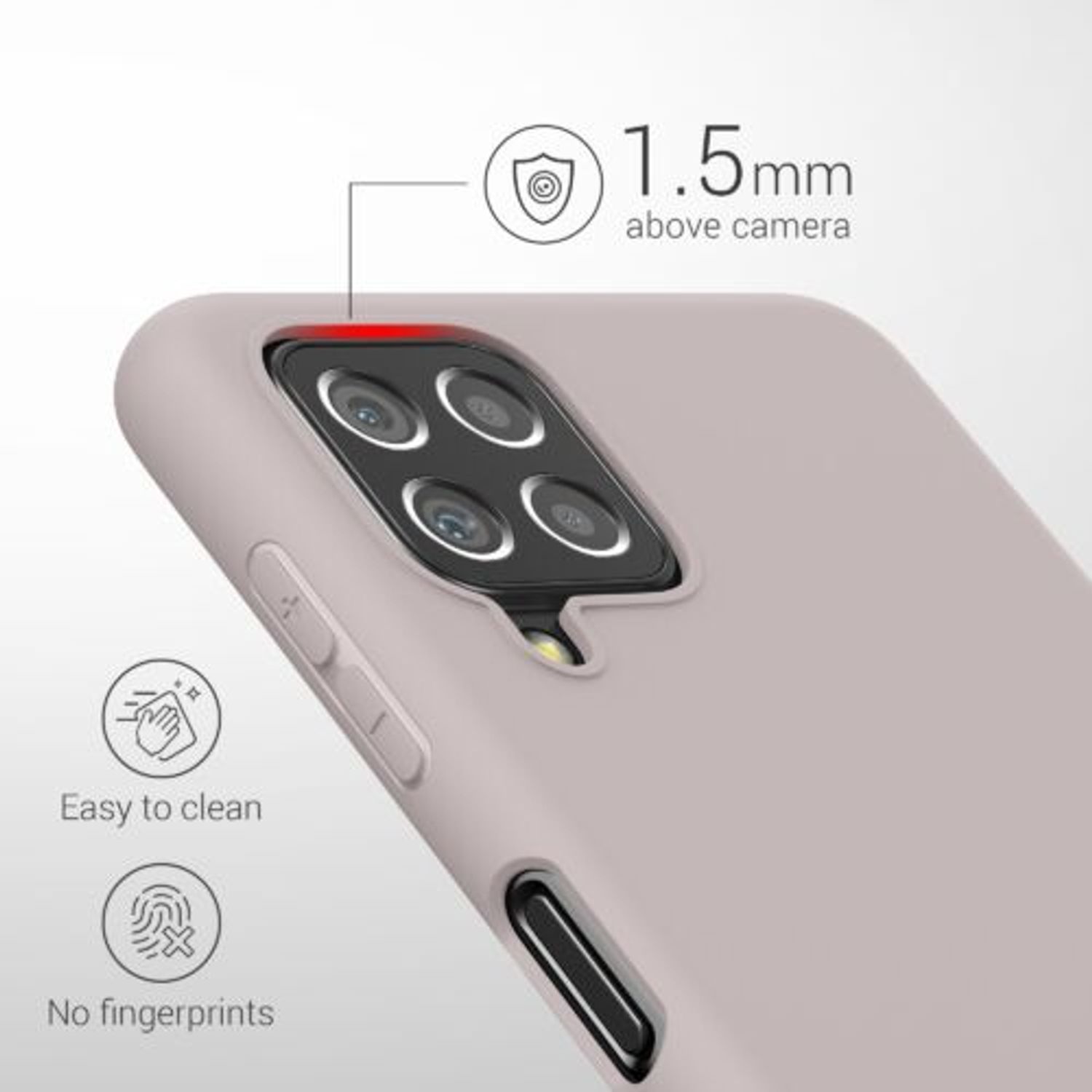 Husa pentru Samsung Galaxy A22, Silicon, Mov, 55493.192, Kwmobile fotografia produsului View 4 L