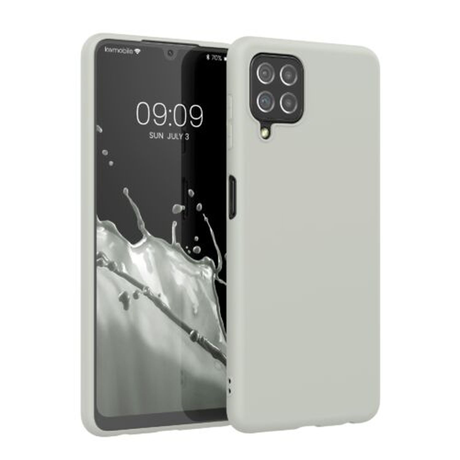 Husa pentru Samsung Galaxy A22, Silicon, Verde, 55493.70, Kwmobile fotografia produsului