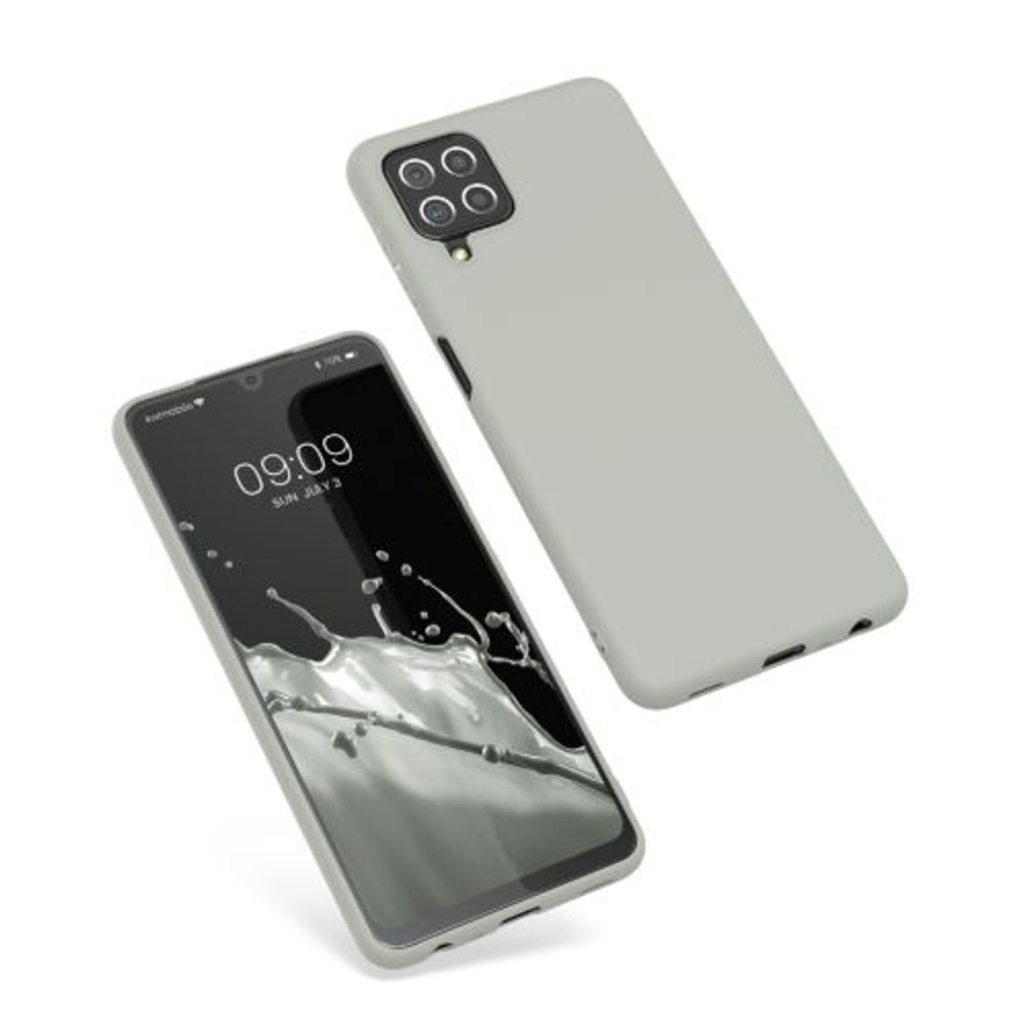 Husa pentru Samsung Galaxy A22, Silicon, Verde, 55493.70, Kwmobile fotografia produsului View 2 L