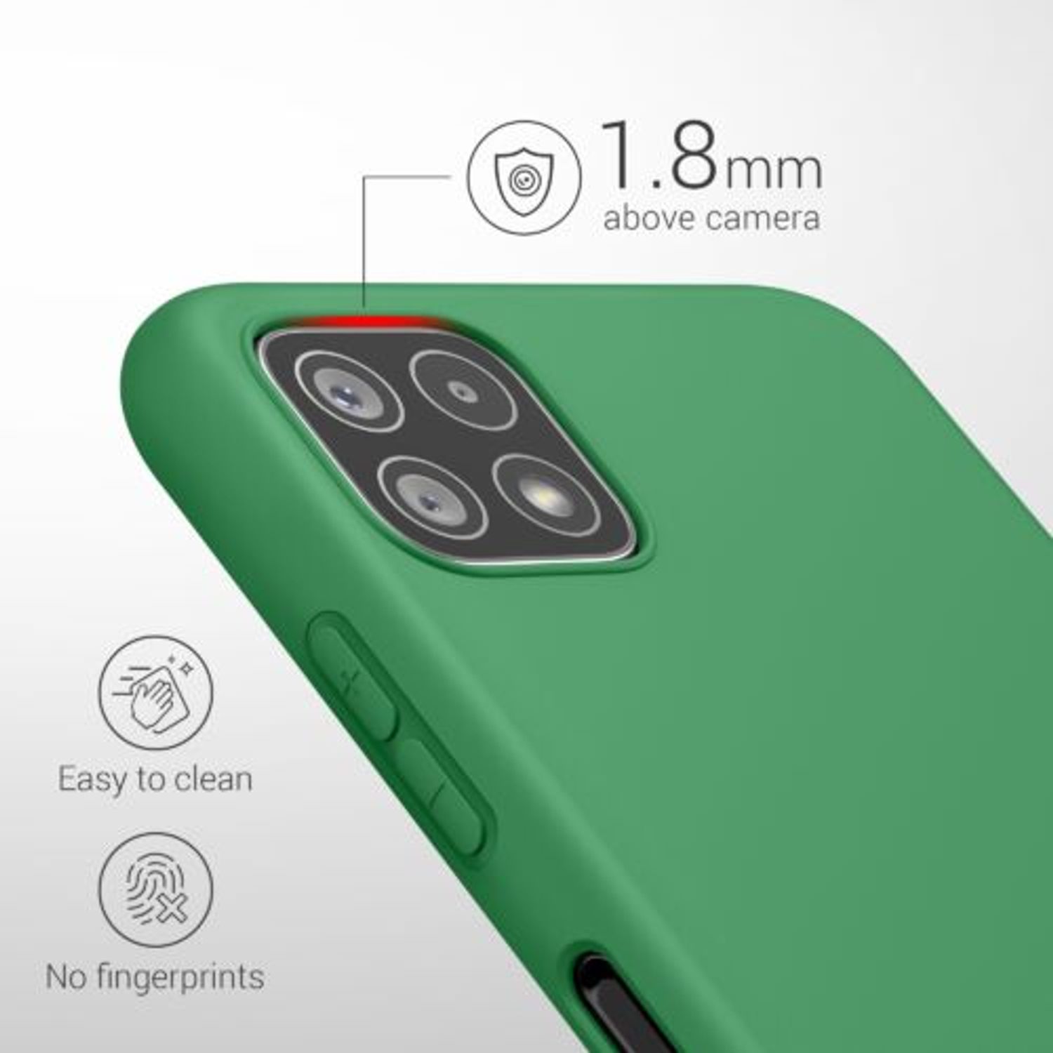 Husa pentru Samsung Galaxy A22 5G, Silicon, Verde, 55245.227, Kwmobile fotografia produsului View 5 L