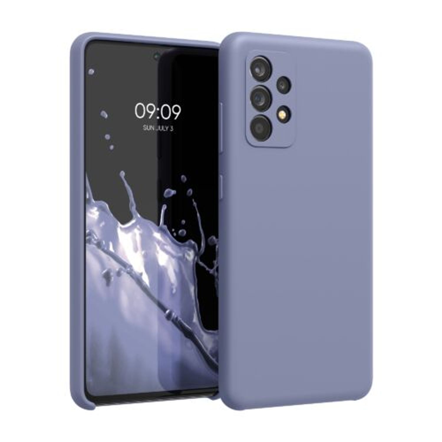 Husa pentru Samsung Galaxy A52/Galaxy A52 5G/Galaxy A52s 5G, Silicon, Albastru, 54347.168, Kwmobile fotografia produsului