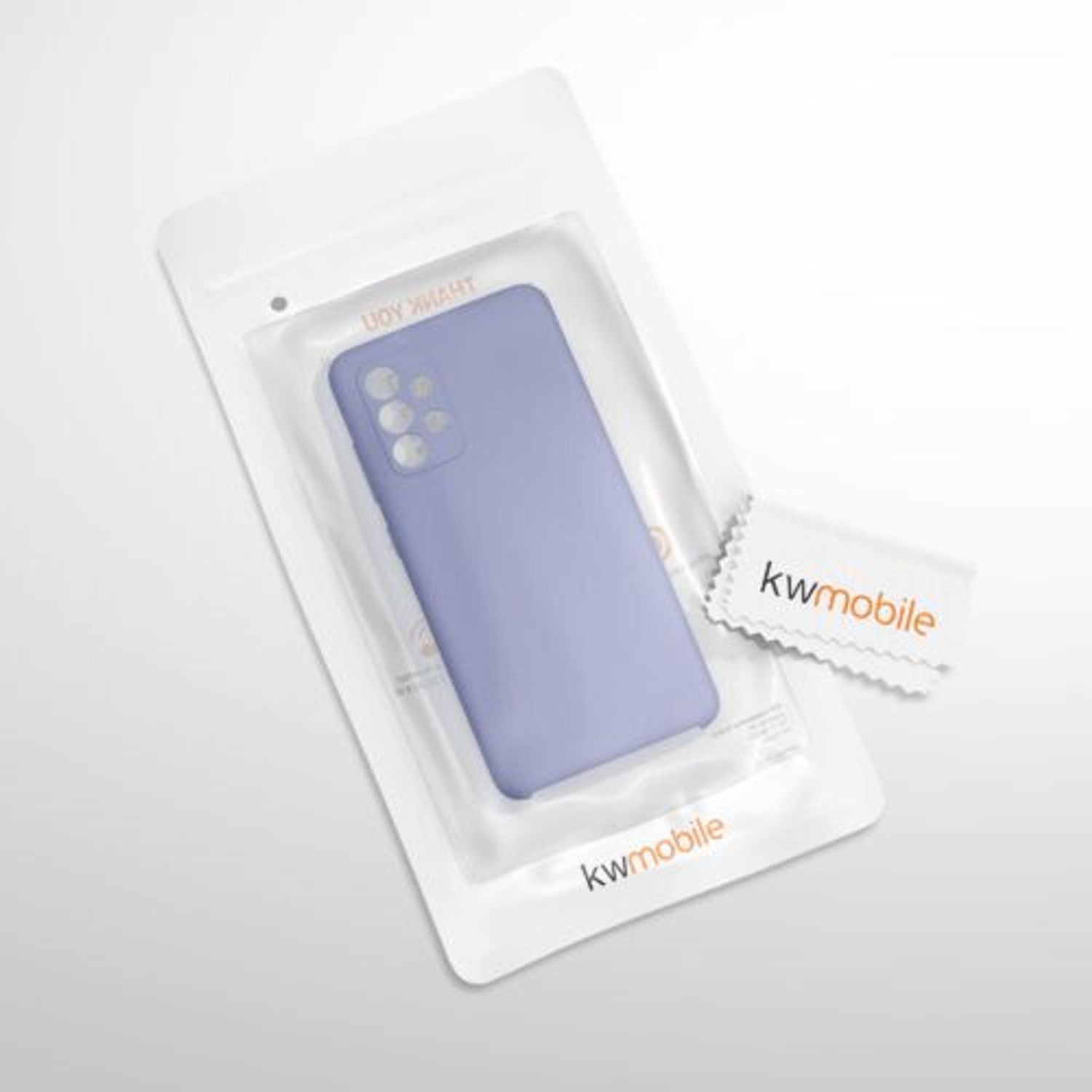 Husa pentru Samsung Galaxy A52/Galaxy A52 5G/Galaxy A52s 5G, Silicon, Albastru, 54347.168, Kwmobile fotografia produsului View 3 L