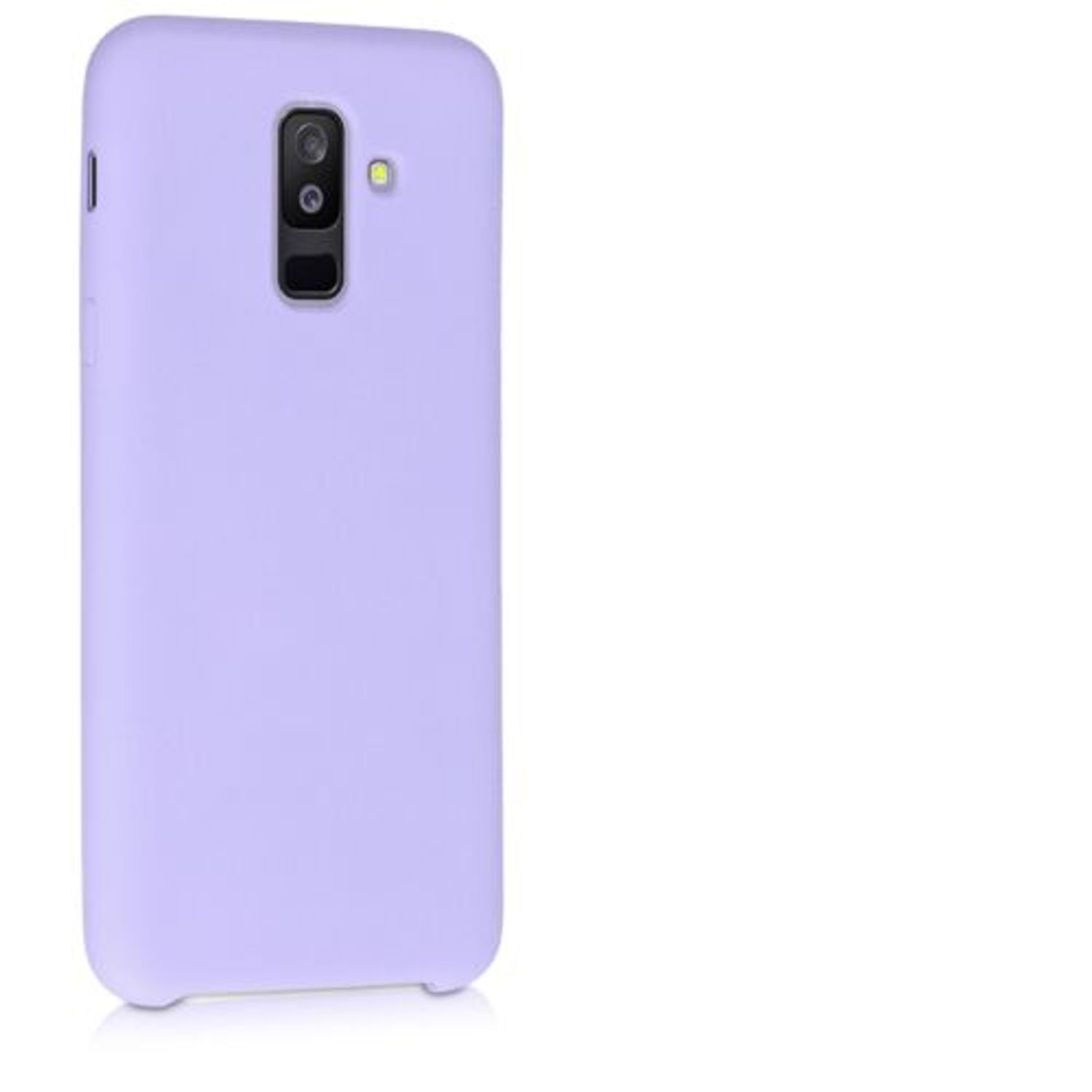 Husa pentru Samsung Galaxy A6 Plus, Silicon, Mov, 46379.108, Kwmobile fotografia produsului View 8 L