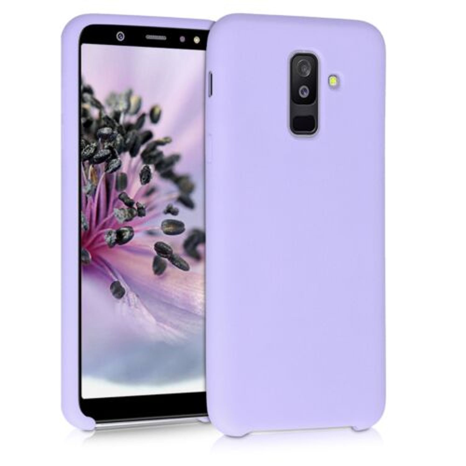 Husa pentru Samsung Galaxy A6 Plus, Silicon, Mov, 46379.108, Kwmobile fotografia produsului
