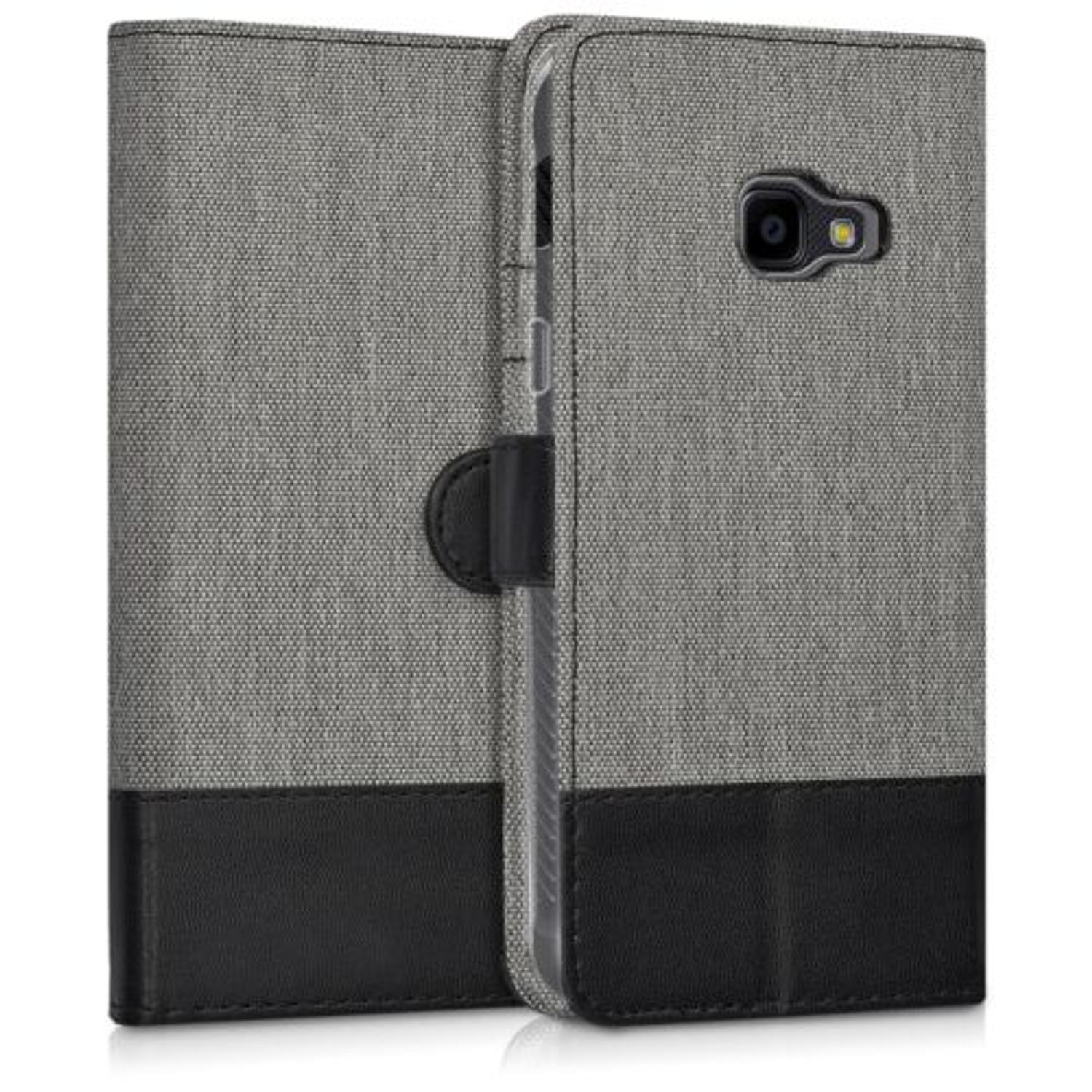 Husa pentru Samsung Galaxy Xcover 4, Textil, Gri, 41255.01 fotografia produsului View 3 L