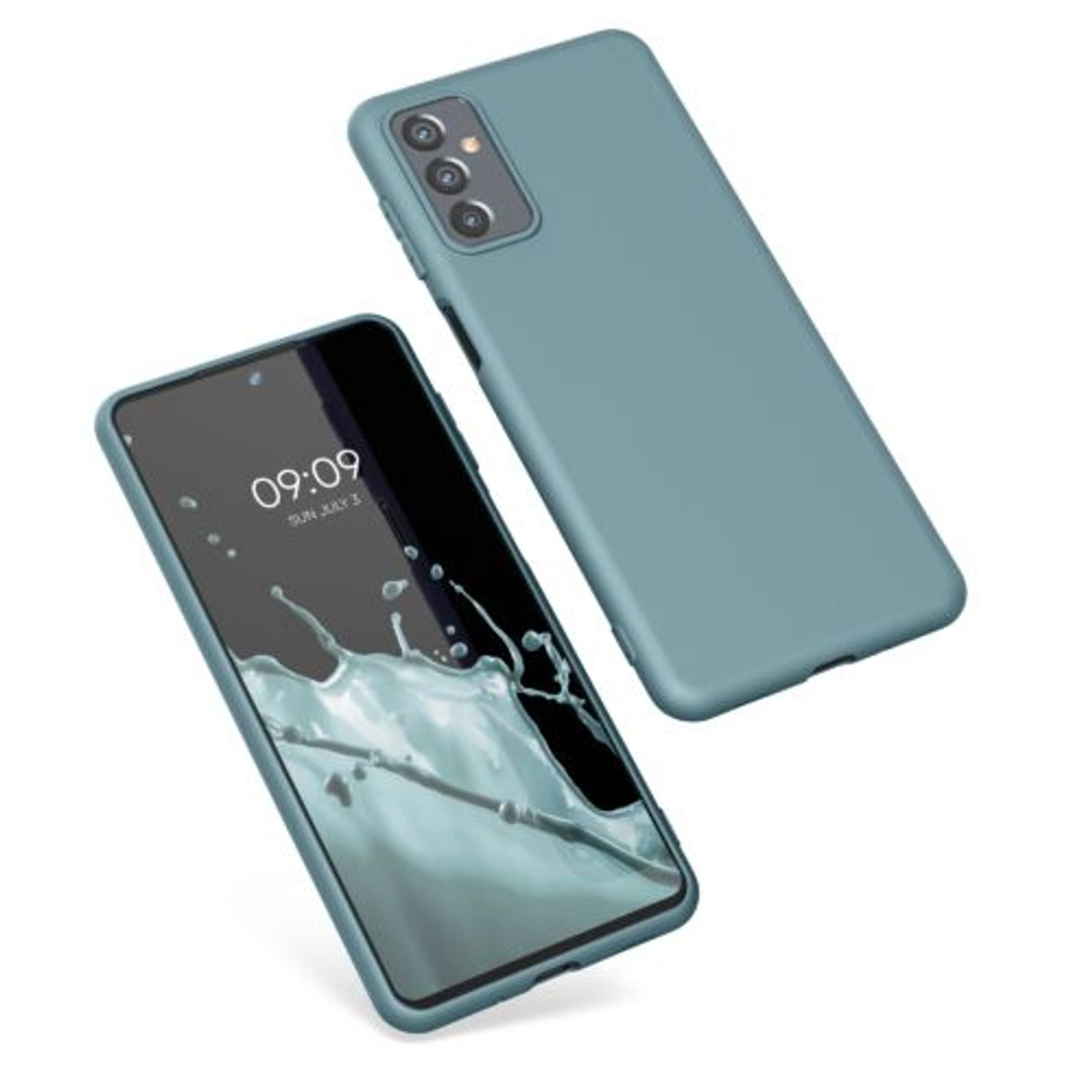 Husa pentru Samsung Galaxy M52 5G, Silicon, Verde, 56347.207, Kwmobile fotografia produsului View 2 L