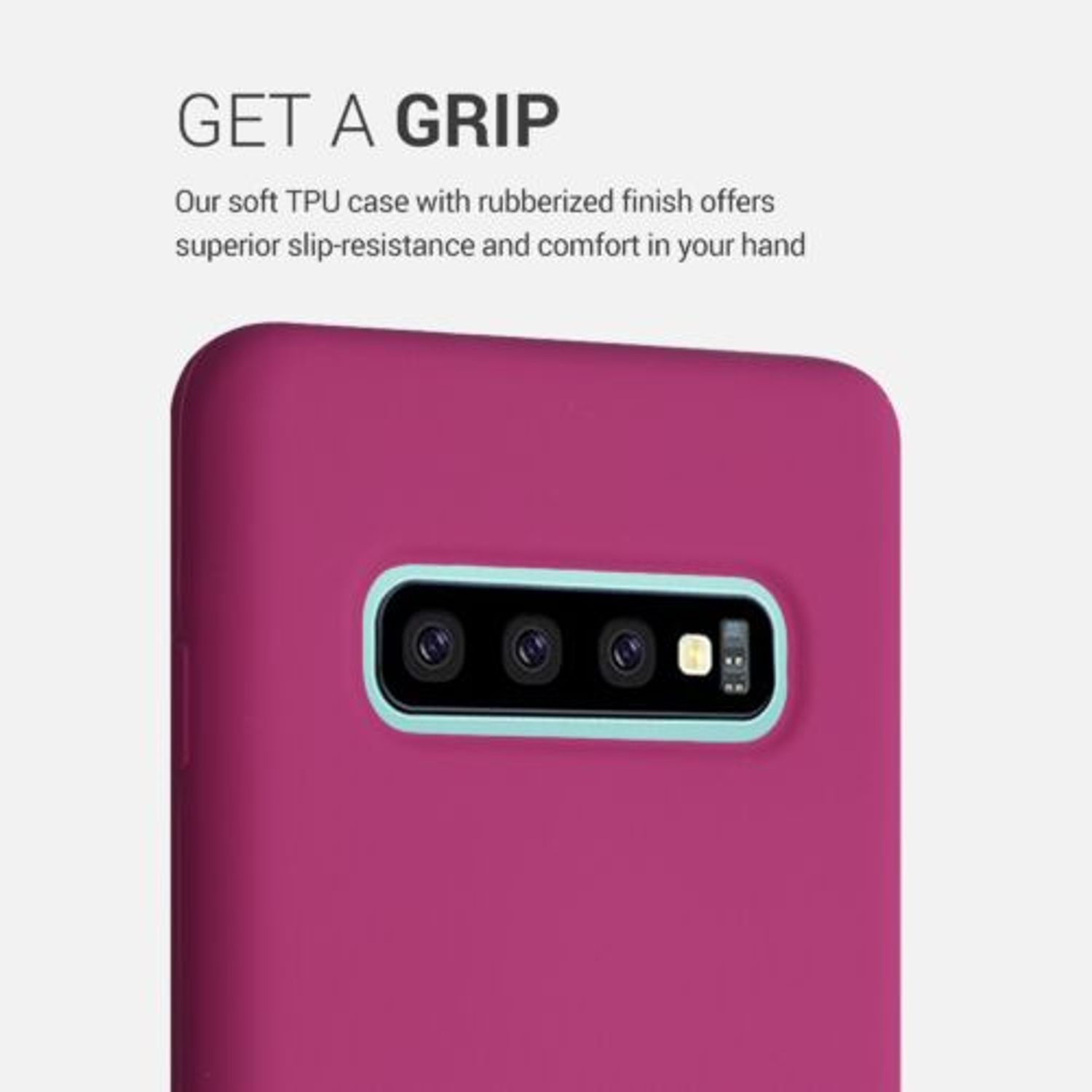 Husa pentru Samsung Galaxy S10 Plus, Silicon, Roz, 49028.213, Kwmobile fotografia produsului View 4 L