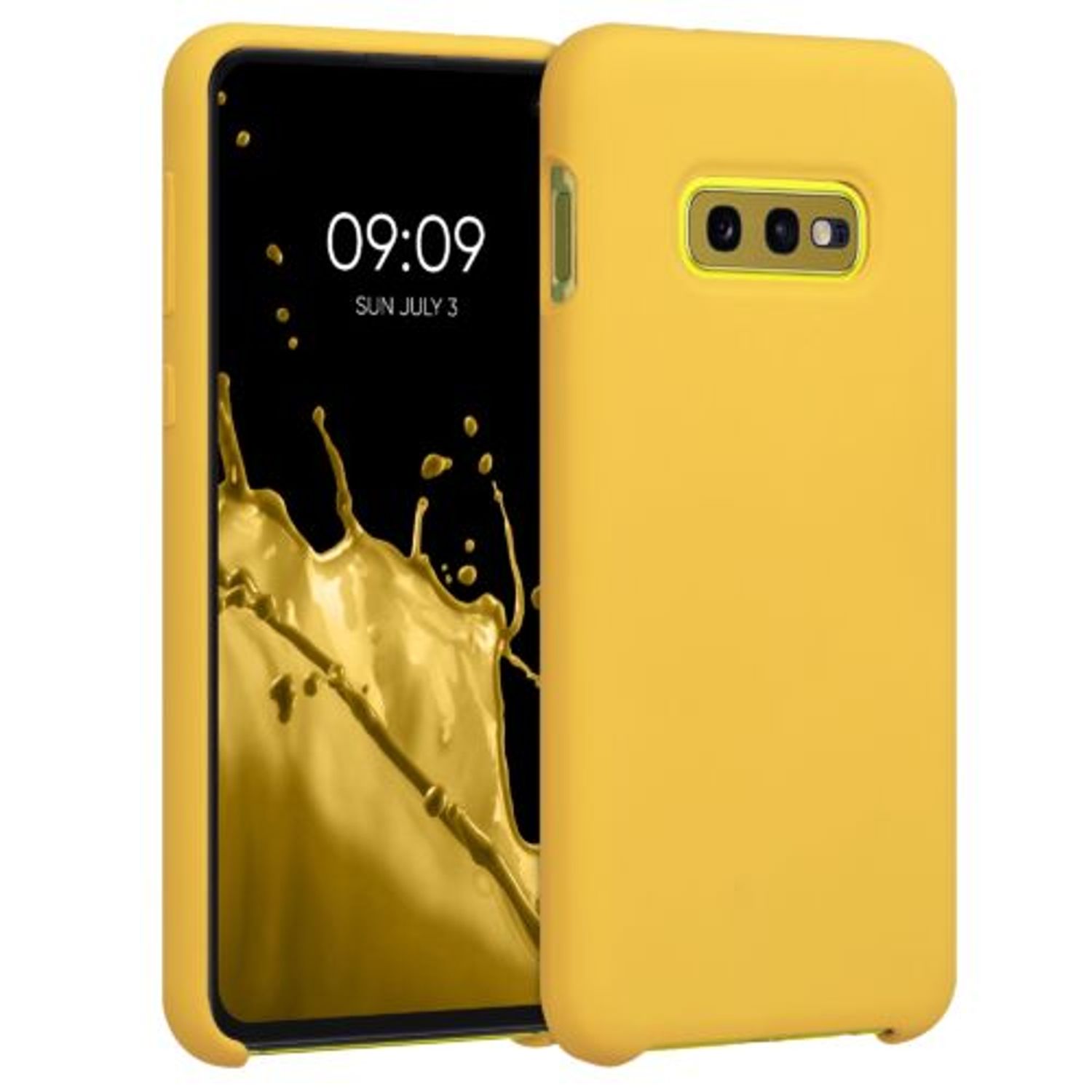Husa pentru Samsung Galaxy S10e, Silicon, Galben, 47944.143, Kwmobile fotografia produsului