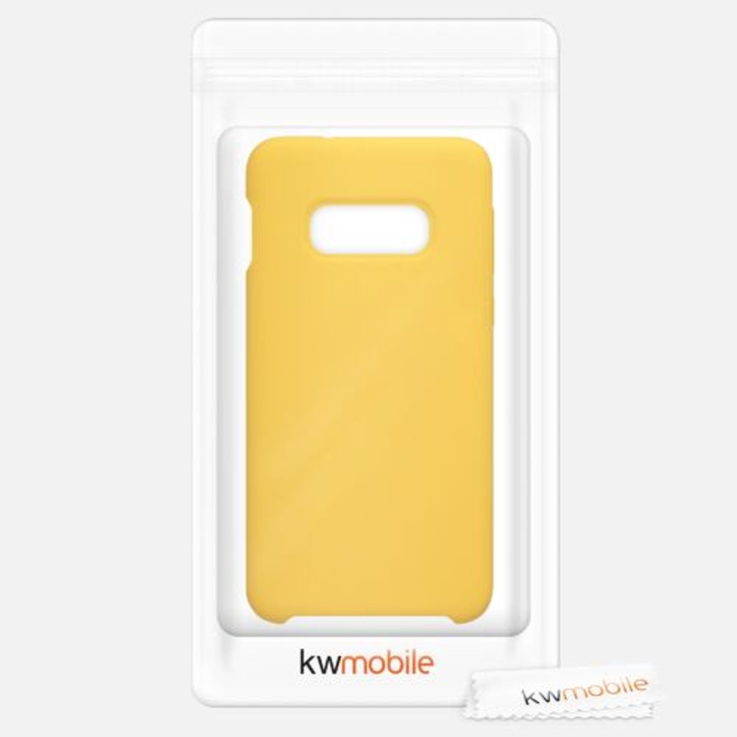 Husa pentru Samsung Galaxy S10e, Silicon, Galben, 47944.143, Kwmobile fotografia produsului View 5 L