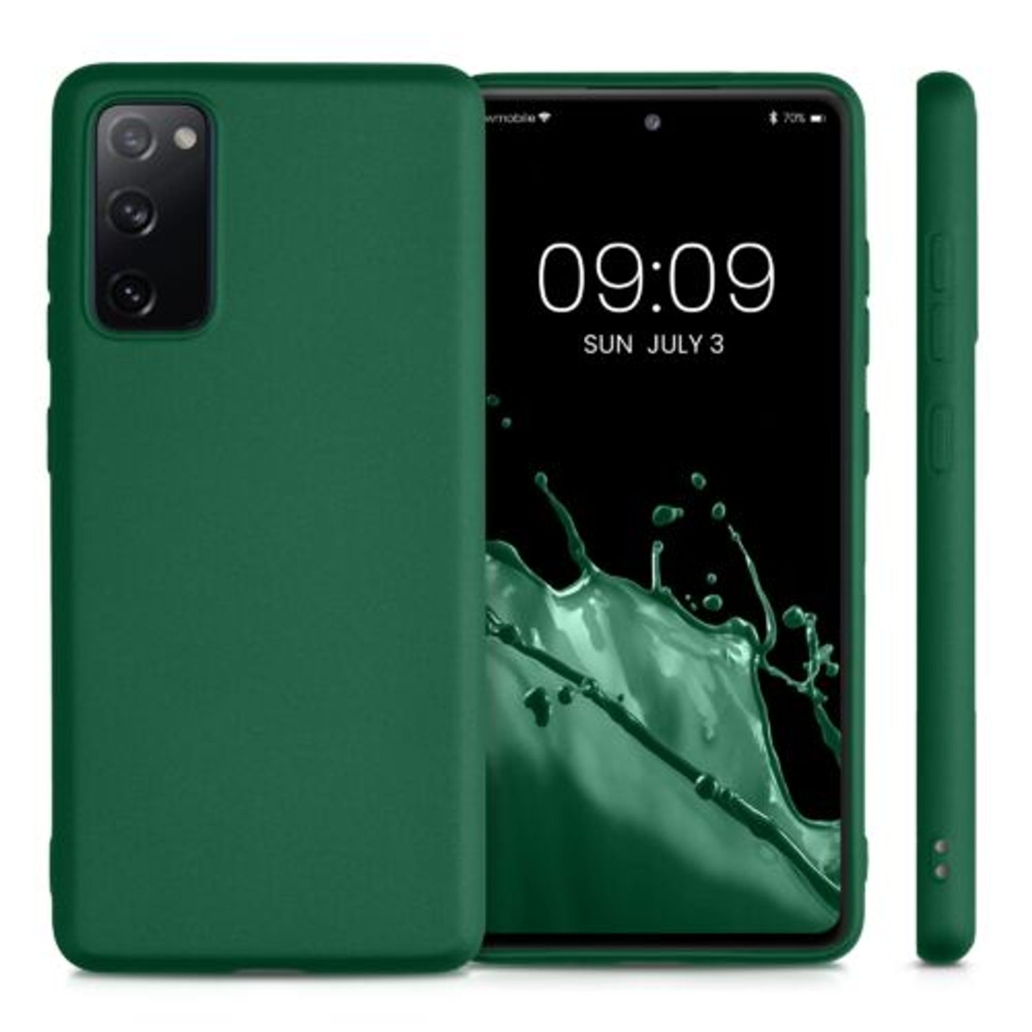 Husa pentru Samsung Galaxy S20 FE, Silicon, Verde, 53930.170, Kwmobile fotografia produsului View 2 L