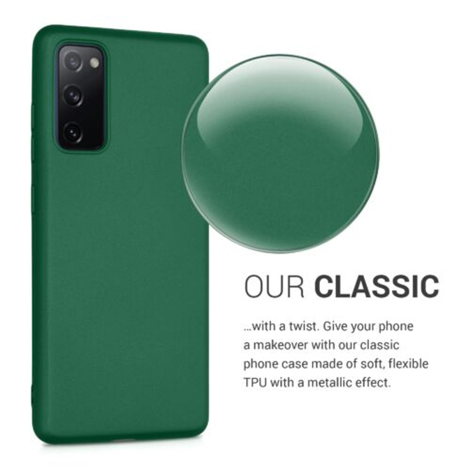 Husa pentru Samsung Galaxy S20 FE, Silicon, Verde, 53930.170, Kwmobile fotografia produsului View 6 L
