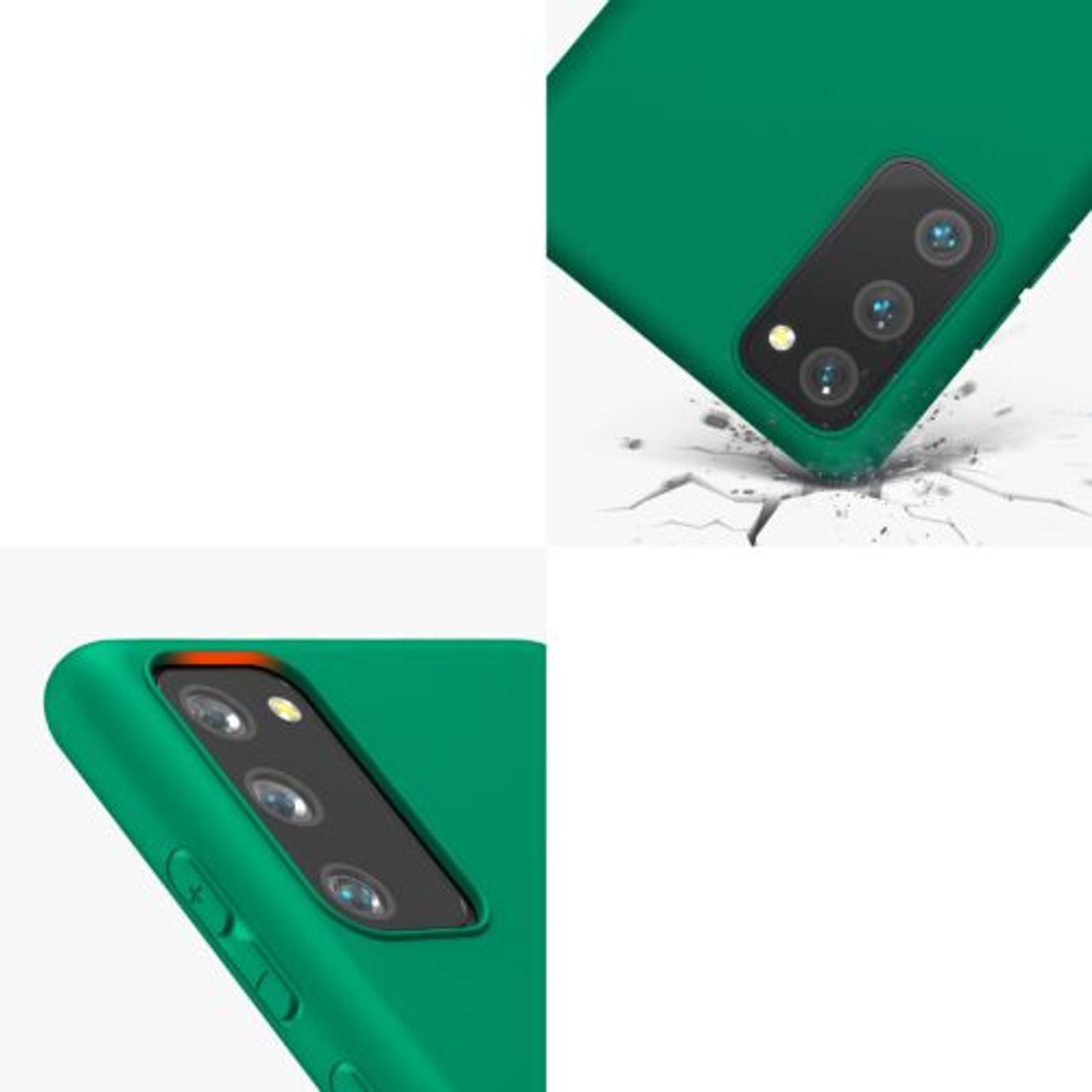 Husa pentru Samsung Galaxy S20 FE, Silicon, Verde, 53604.142, Kwmobile fotografia produsului View 9 L