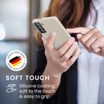 Husa pentru Samsung Galaxy S21, Silicon, Crem, 54056.125, Kwmobile fotografia produsului View 5 S