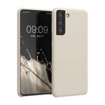 Husa pentru Samsung Galaxy S21, Silicon, Crem, 54056.125, Kwmobile fotografia produsului