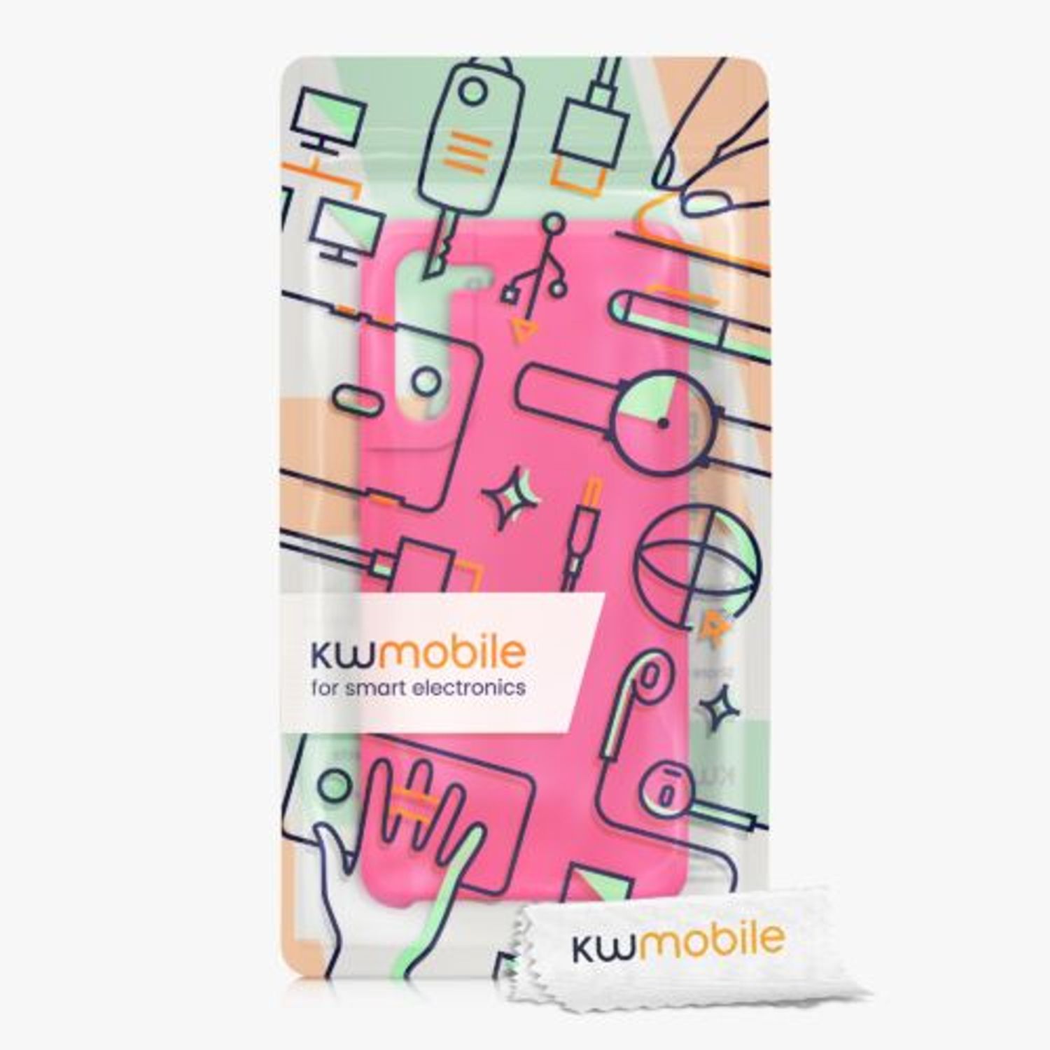 Husa pentru Samsung Galaxy S21, Silicon, Roz, 54056.77, Kwmobile fotografia produsului View 7 L