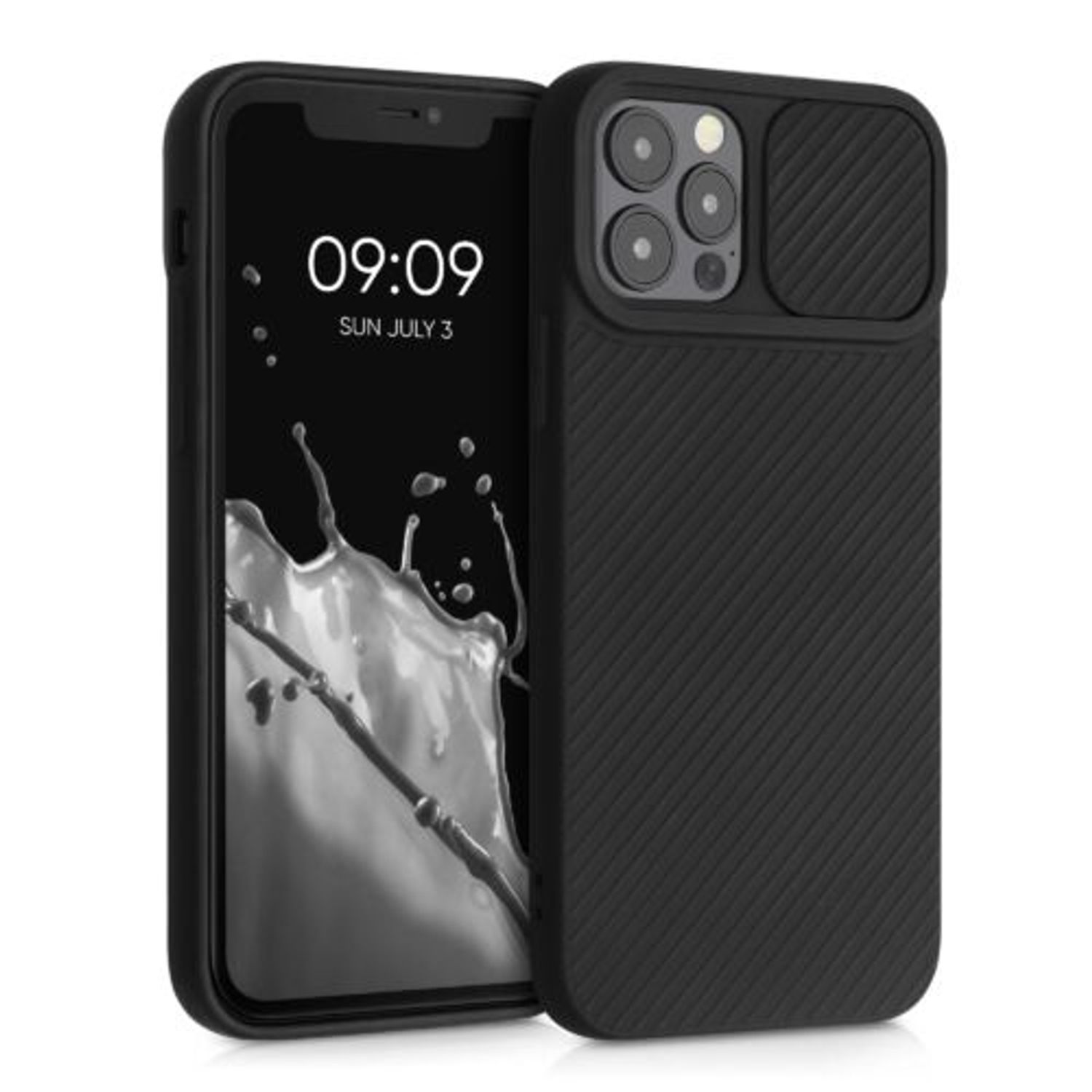 Husa pentru iPhone 12/iPhone 12 Pro, Silicon, Negru, 55098.01 fotografia produsului
