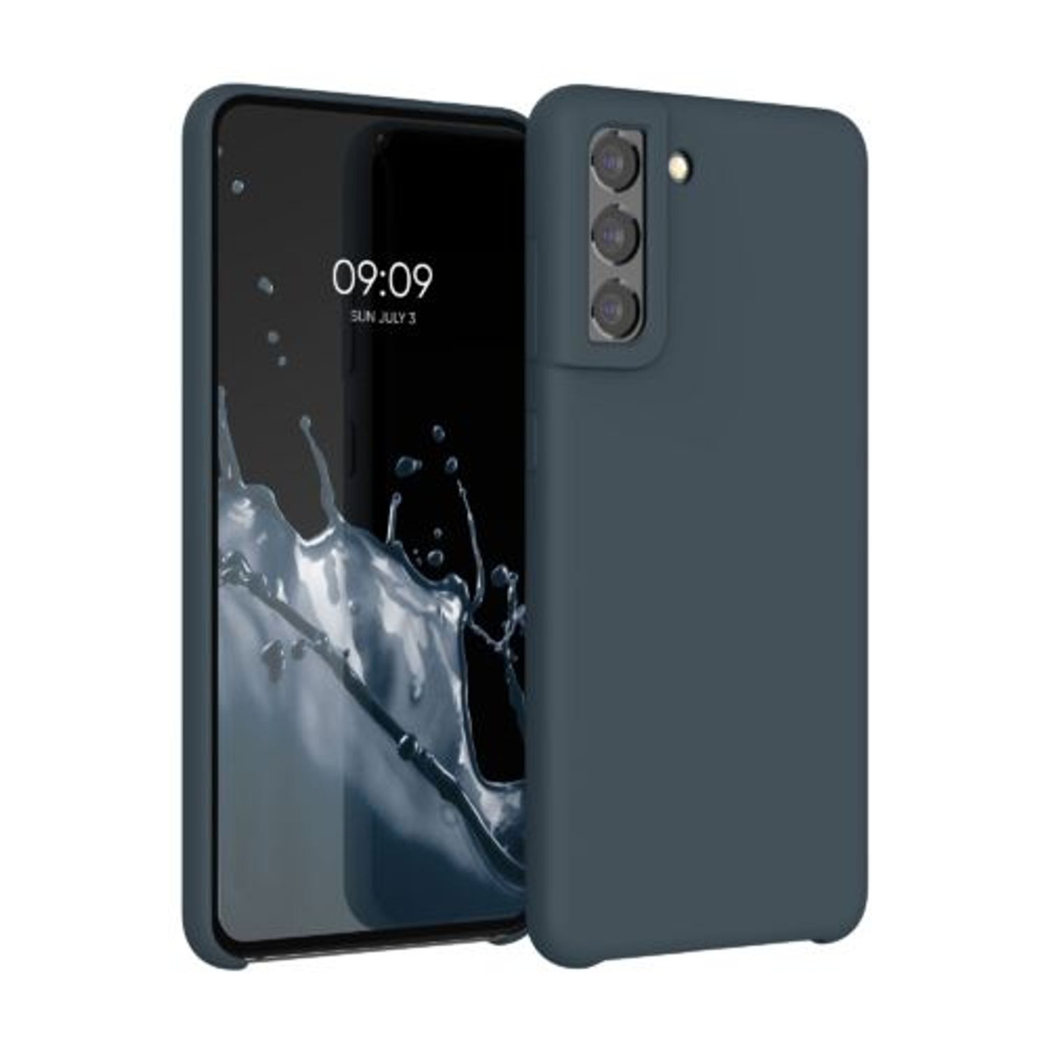 Husa pentru Samsung Galaxy S21 FE, Silicon, Verde, 55487.202, Kwmobile fotografia produsului