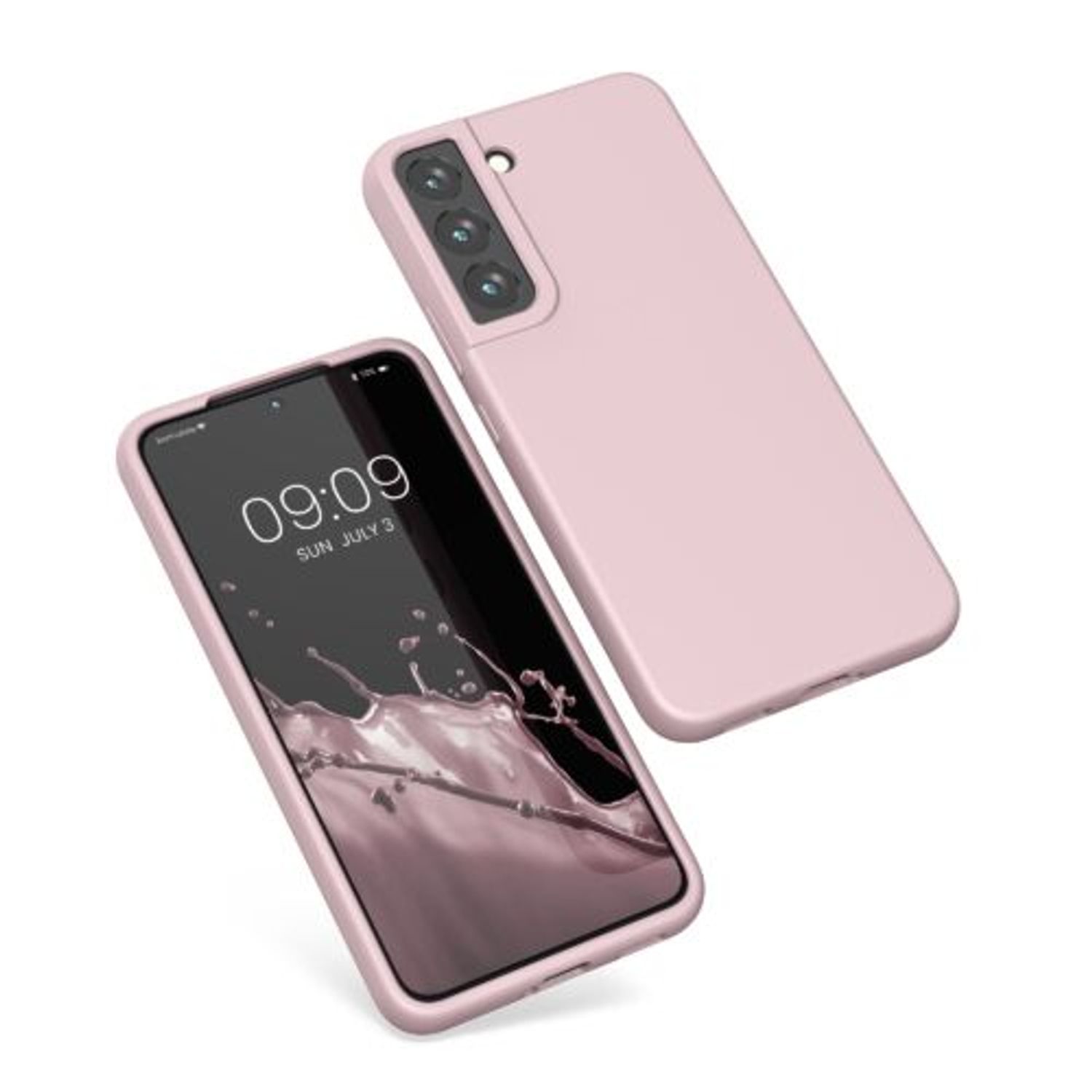 Husa pentru Samsung Galaxy S22, Silicon, Roz, 56756.52, Kwmobile fotografia produsului View 2 L