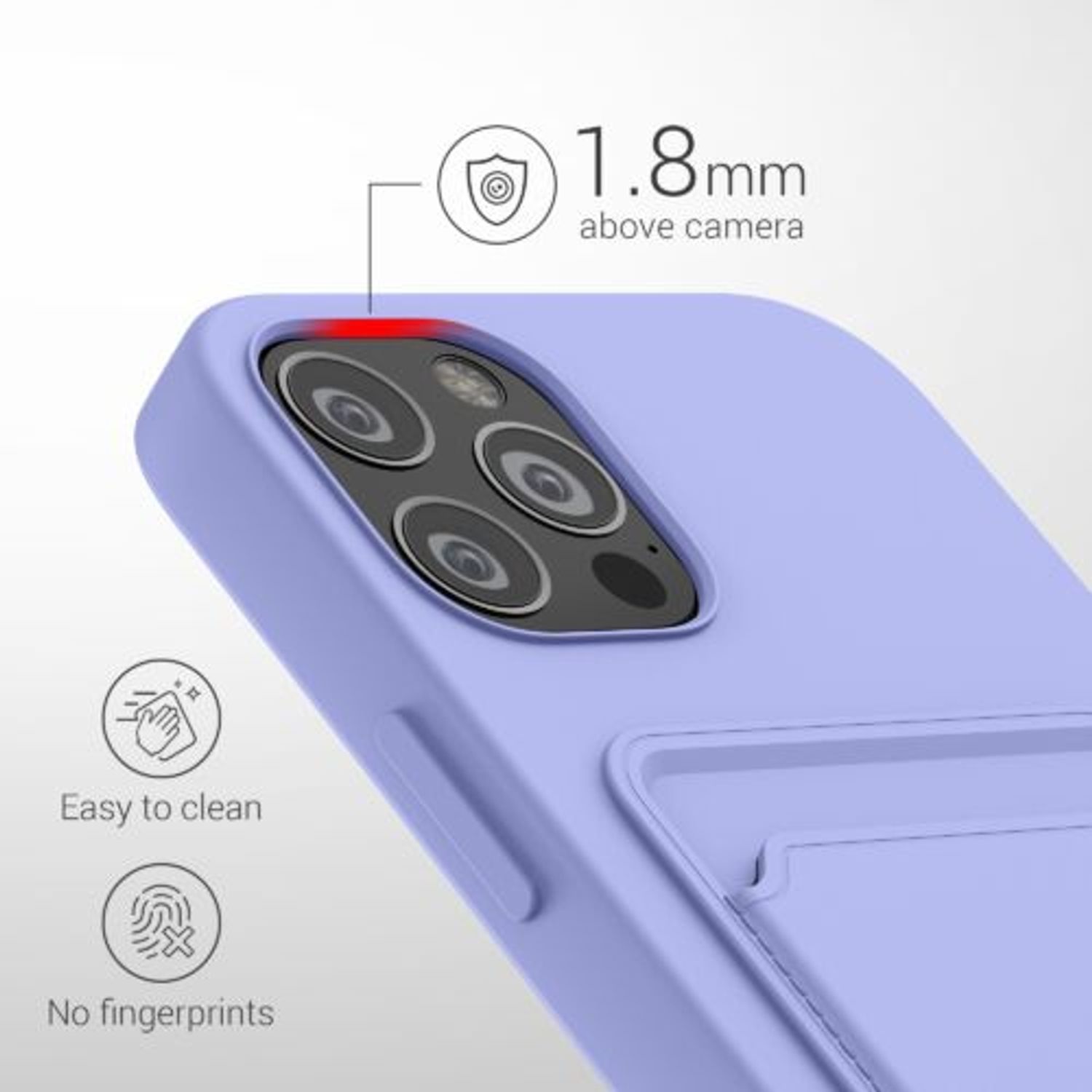 Husa pentru iPhone 12/iPhone 12 Pro, Silicon, Mov, 55112.108 fotografia produsului View 4 L
