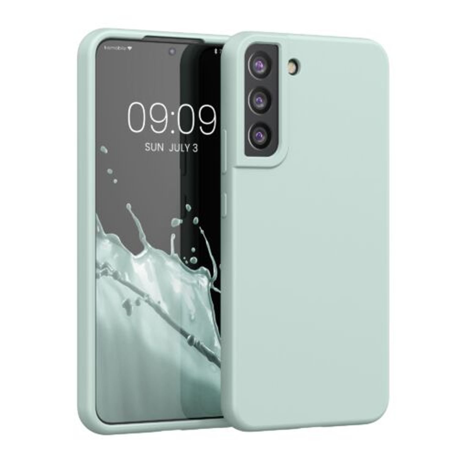 Husa pentru Samsung Galaxy S22 Plus, Silicon, Verde, 56761.200, Kwmobile fotografia produsului