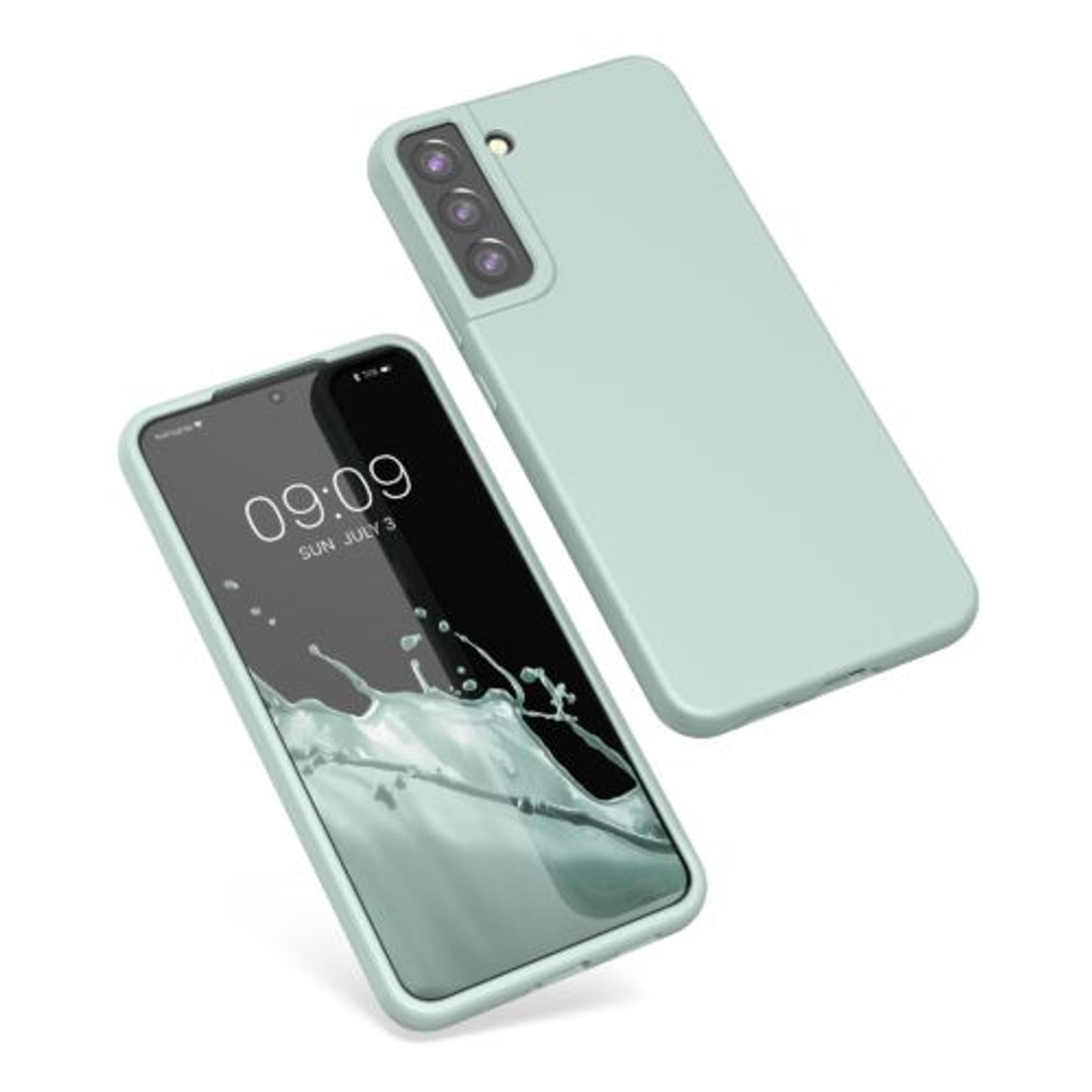 Husa pentru Samsung Galaxy S22 Plus, Silicon, Verde, 56761.200, Kwmobile fotografia produsului View 2 L