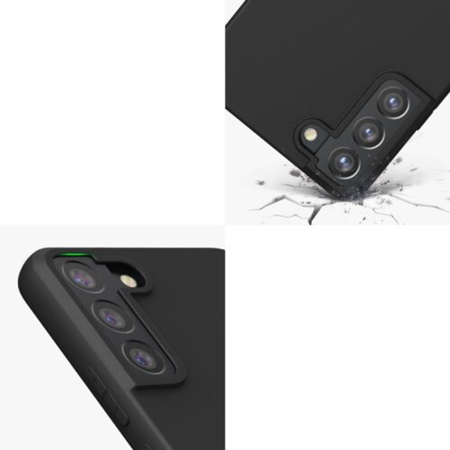 Husa pentru Samsung Galaxy S22 Plus, Silicon, Negru, 56763.47, Kwmobile fotografia produsului View 7 L