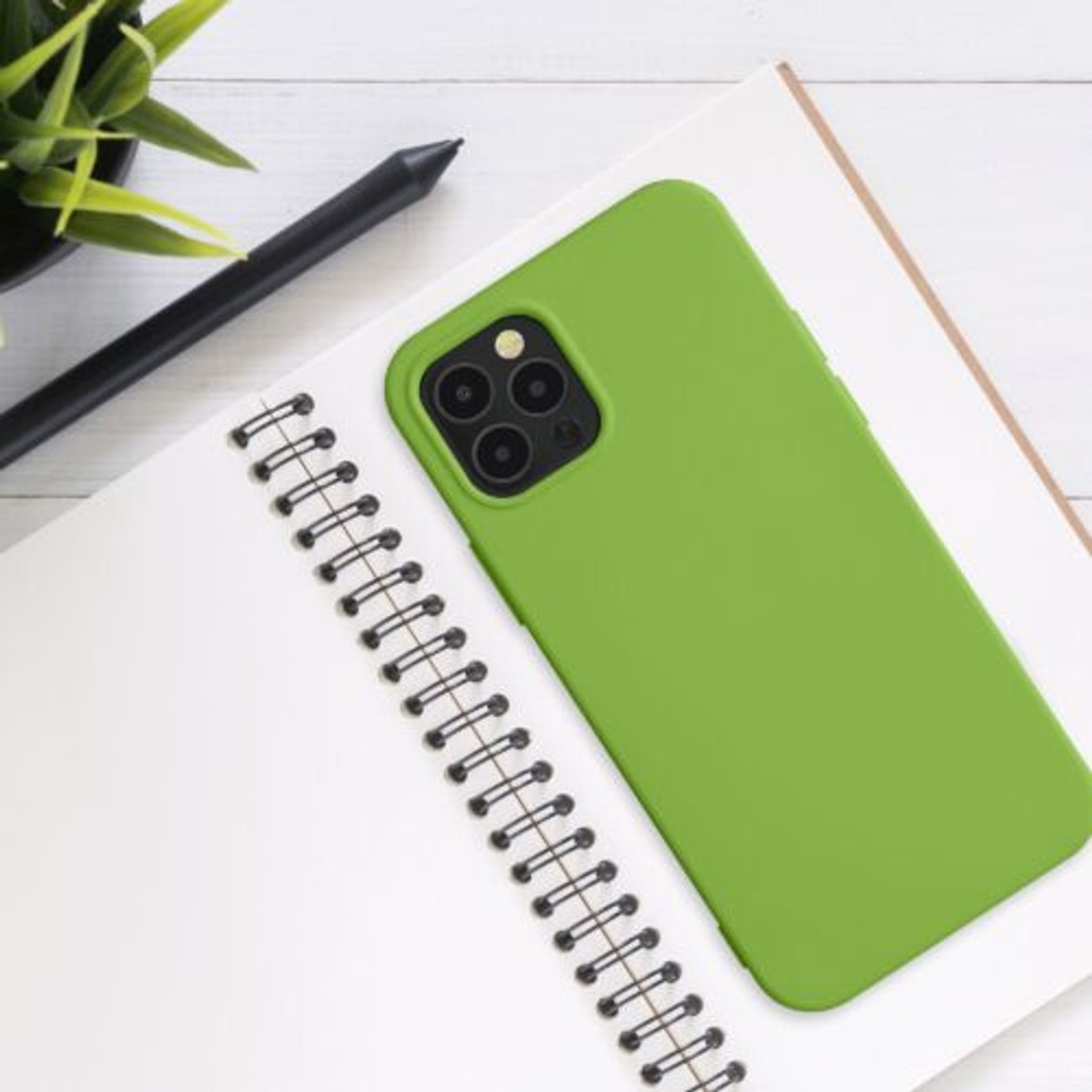 Husa pentru iPhone 12/iPhone 12 Pro, Silicon, Verde, 53844.220 fotografia produsului View 3 L