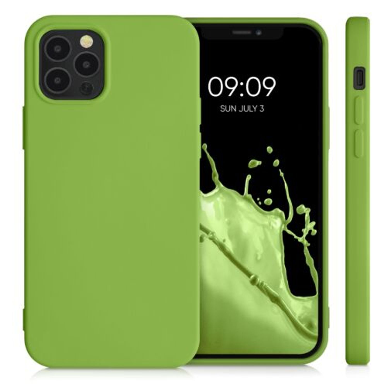 Husa pentru iPhone 12/iPhone 12 Pro, Silicon, Verde, 53844.220 fotografia produsului View 2 L