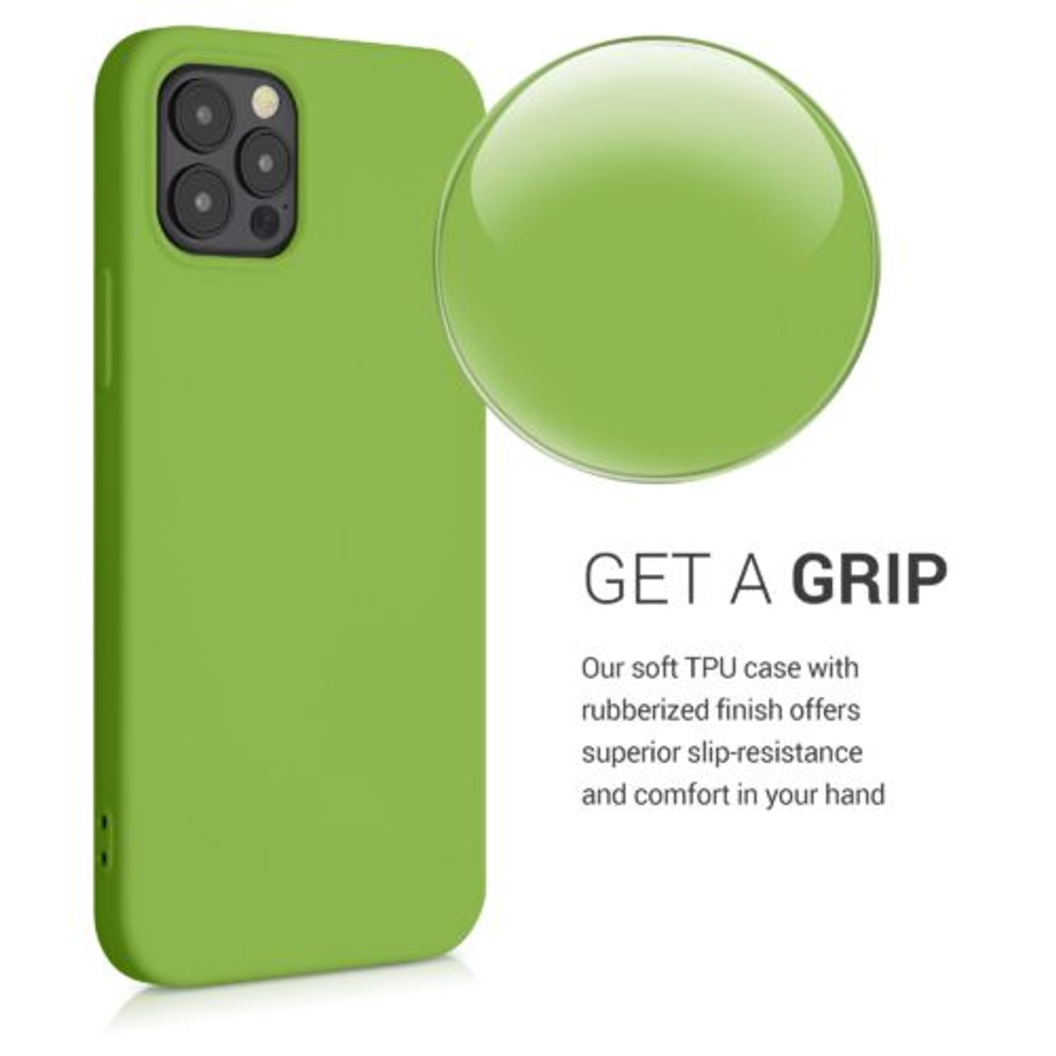 Husa pentru iPhone 12/iPhone 12 Pro, Silicon, Verde, 53844.220 fotografia produsului View 5 L