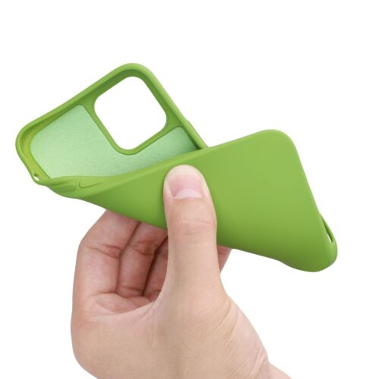 Husa pentru iPhone 12/iPhone 12 Pro, Silicon, Verde, 53844.220 fotografia produsului View 8 L