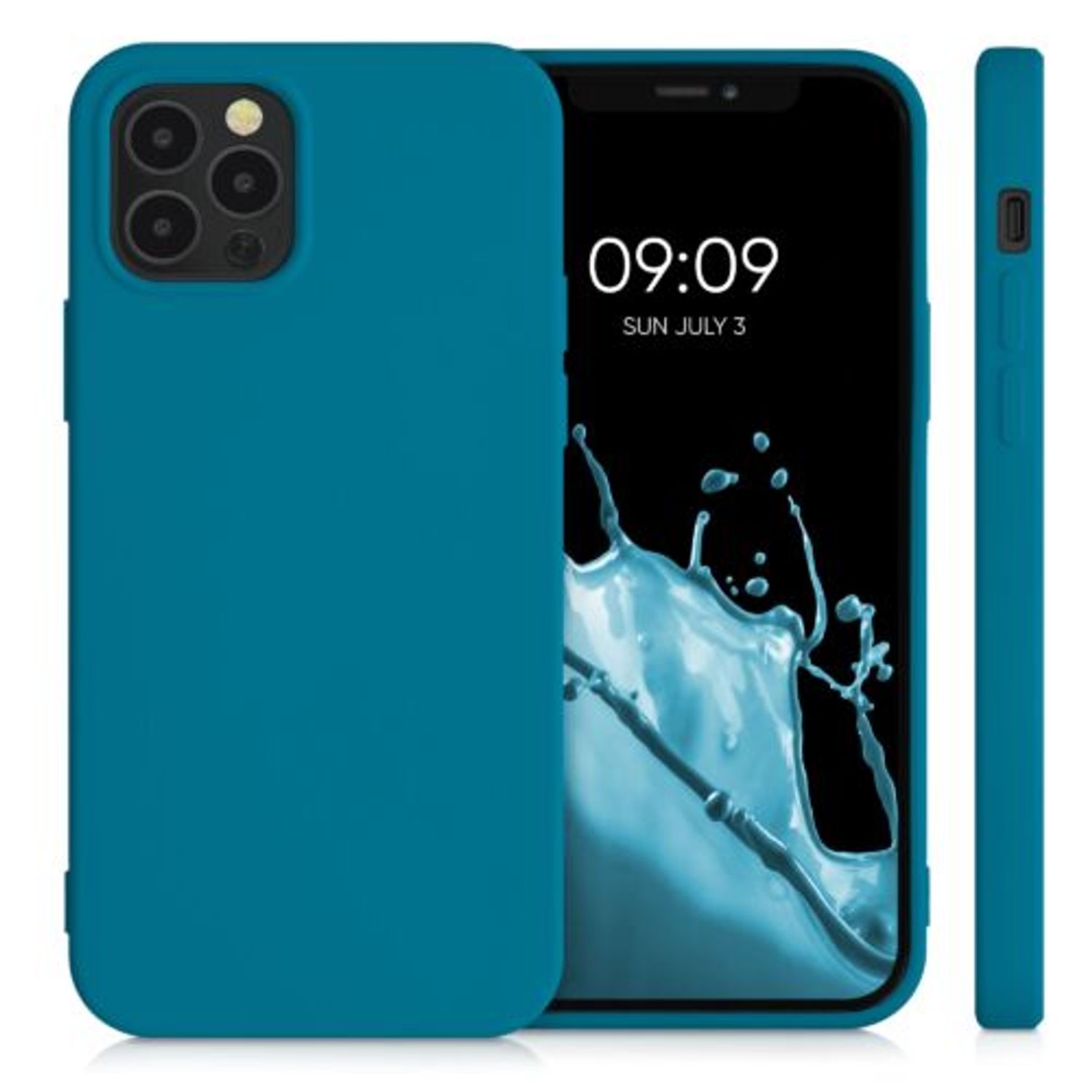 Husa pentru iPhone 12/iPhone 12 Pro, Silicon, Albastru, 53844.224 fotografia produsului View 2 L