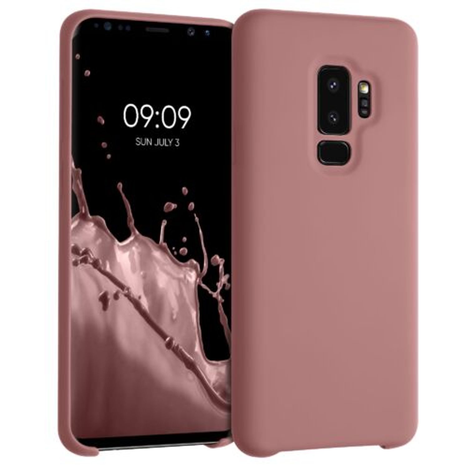 Husa pentru Samsung Galaxy S9 Plus, Silicon, Roz, 44183.193, Kwmobile fotografia produsului