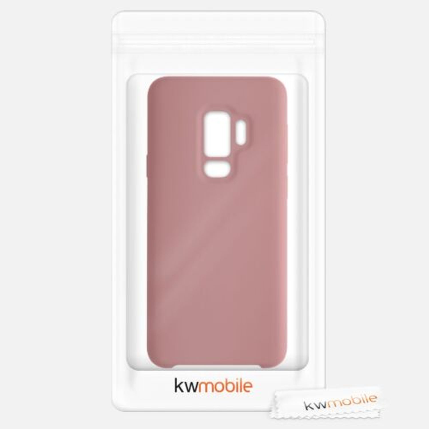 Husa pentru Samsung Galaxy S9 Plus, Silicon, Roz, 44183.193, Kwmobile fotografia produsului View 5 L